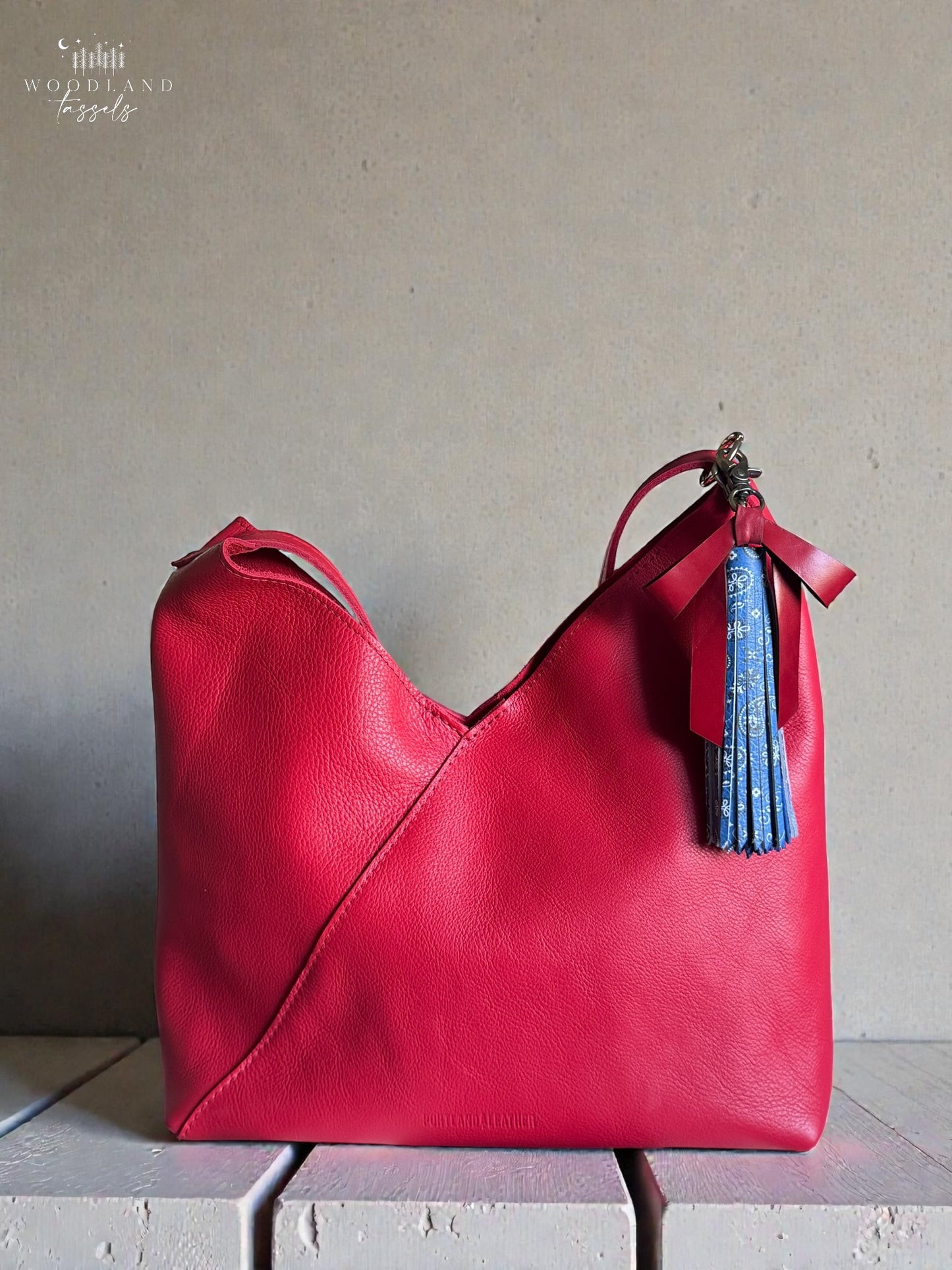 Bandana Leather Tassel