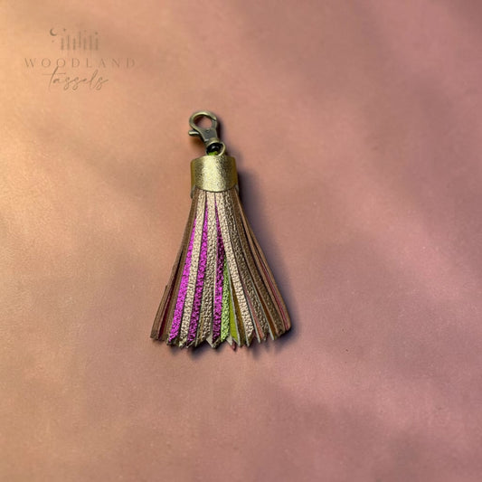 Goldie Leather Tassel | Bag Charm