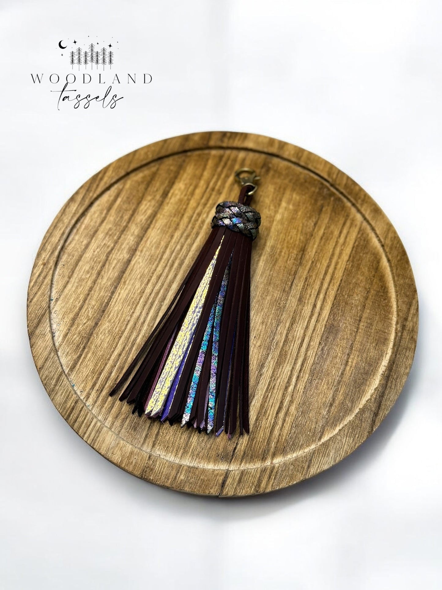 Mystic Merlot Leather Tassel