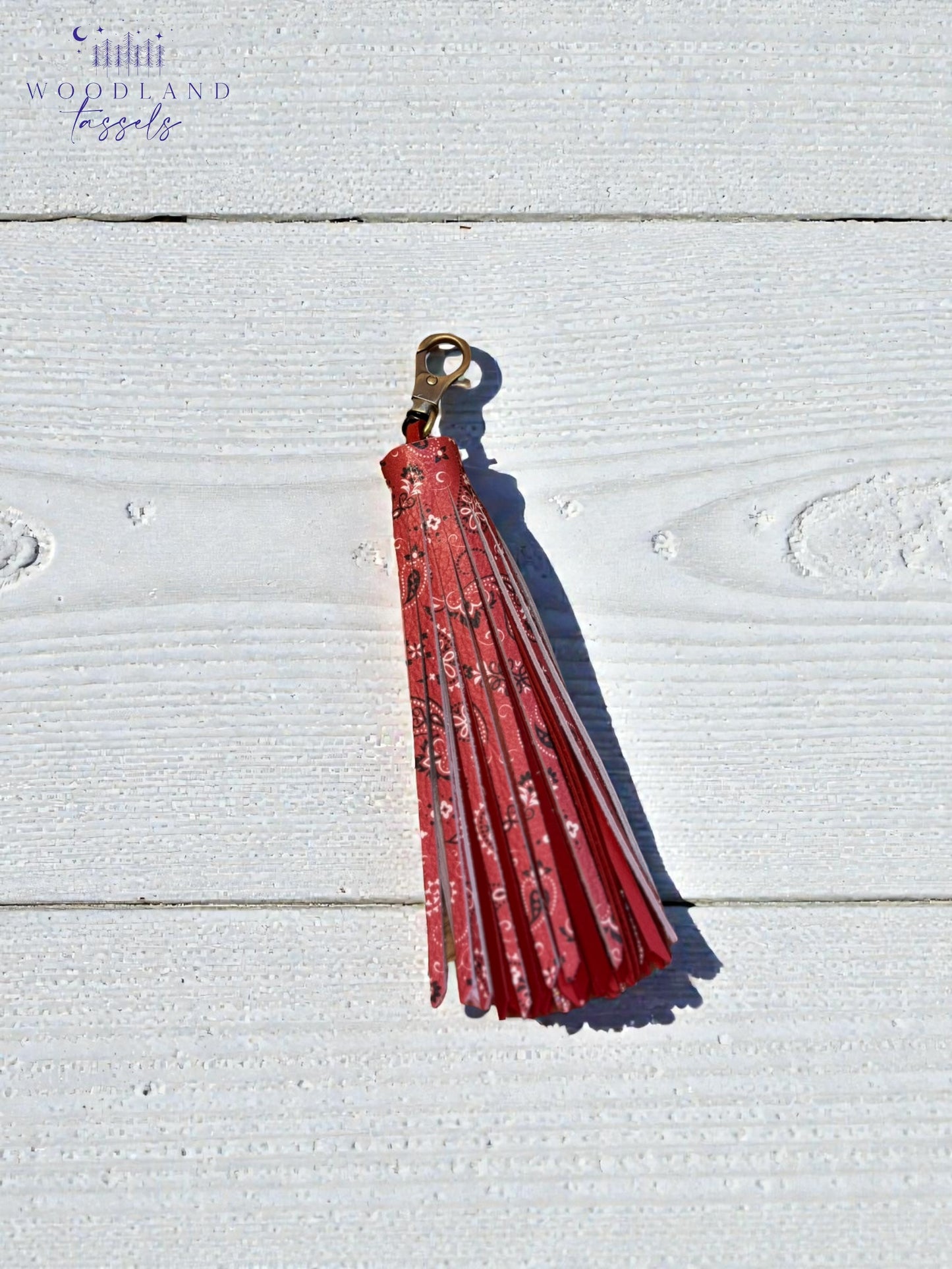 Bandana Leather Tassel
