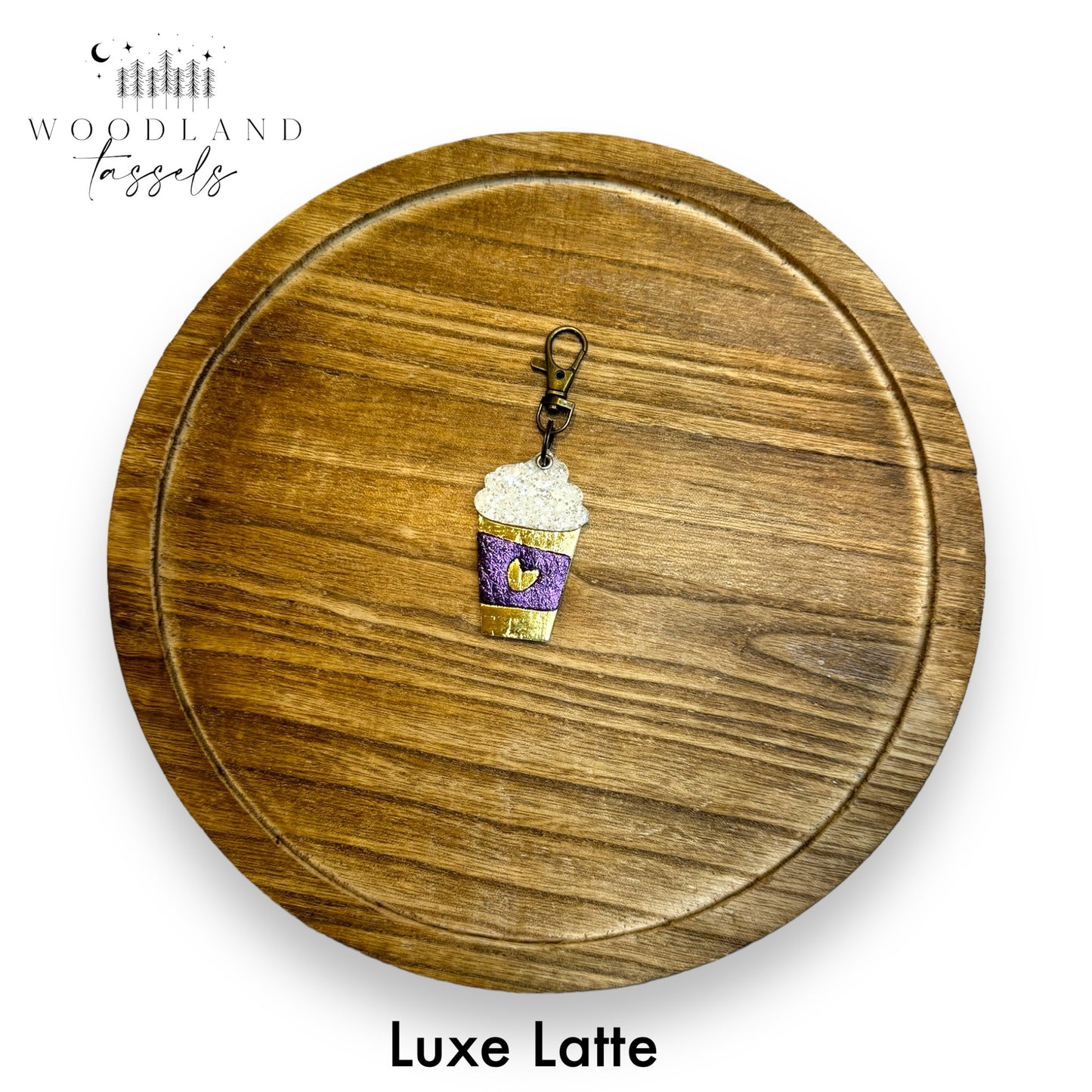 Latte Genuine Leather Purse Charms