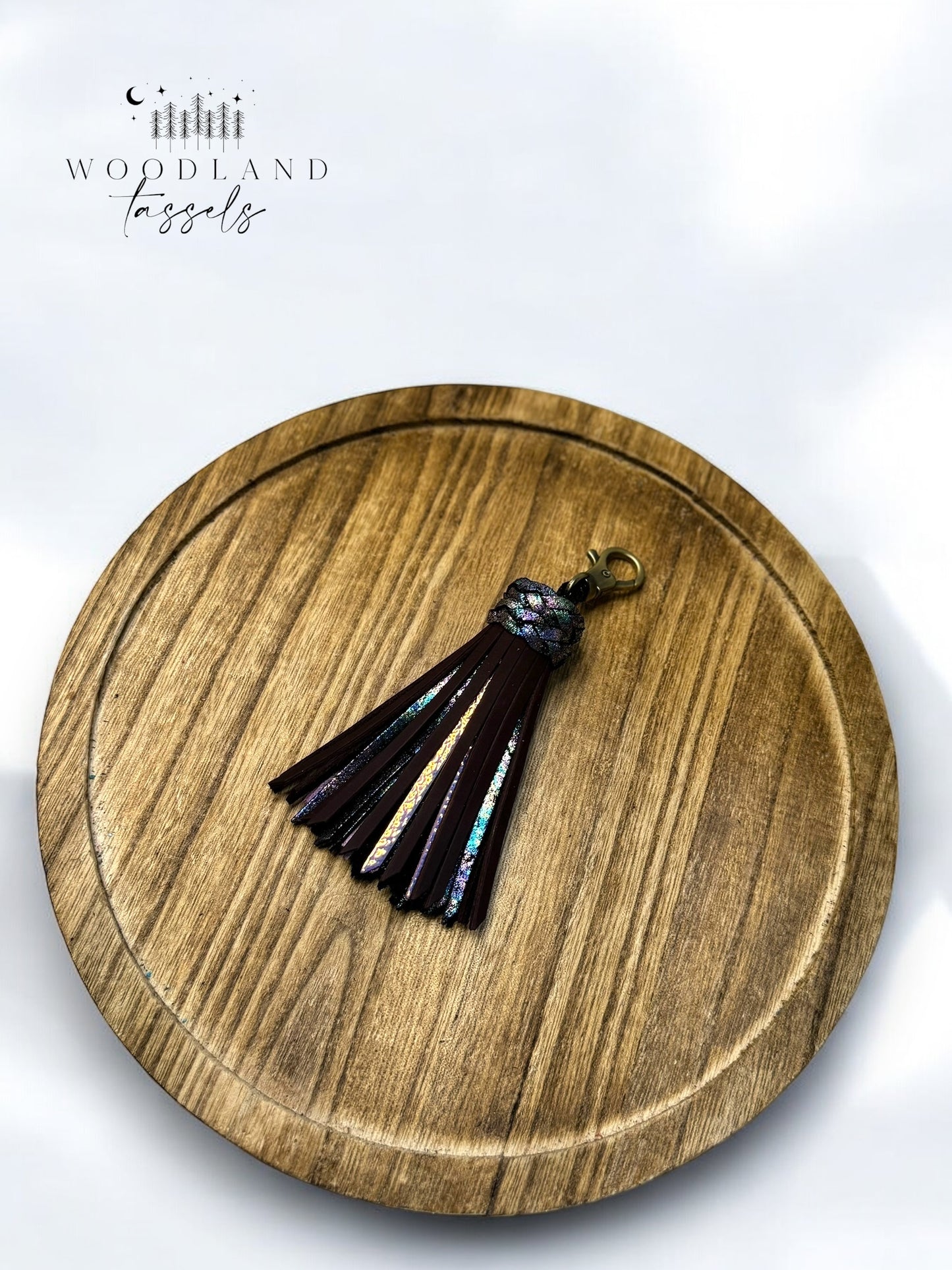 Mystic Merlot Leather Tassel