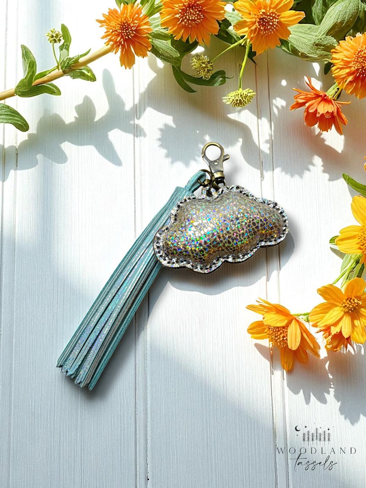 Puffy Cloud Purse Charm