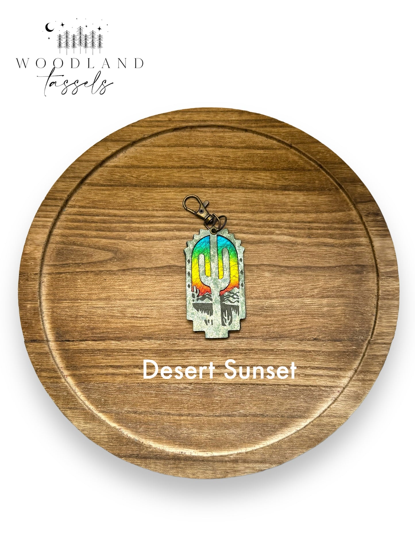 Desert Leather Purse Charm