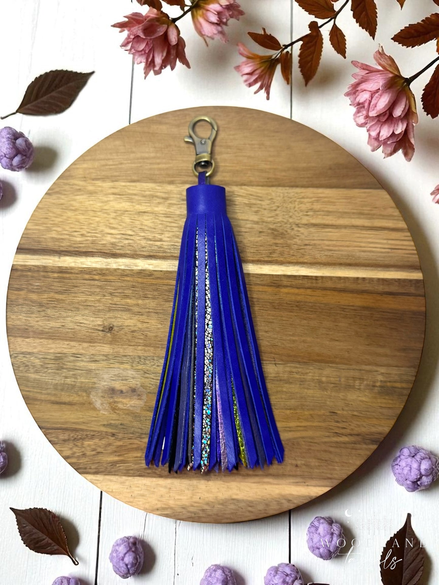 Violet Magic Leather Tassel