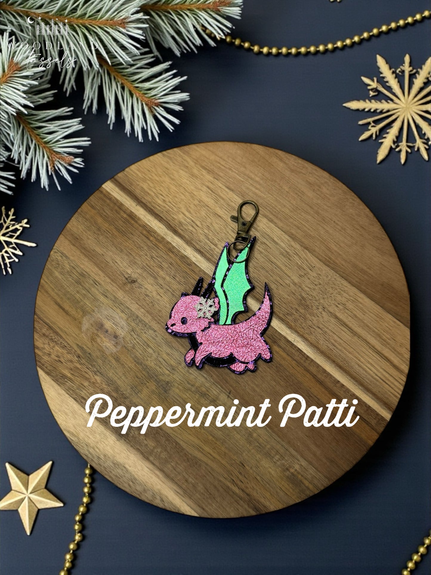 Dragon Leather Purse Charm