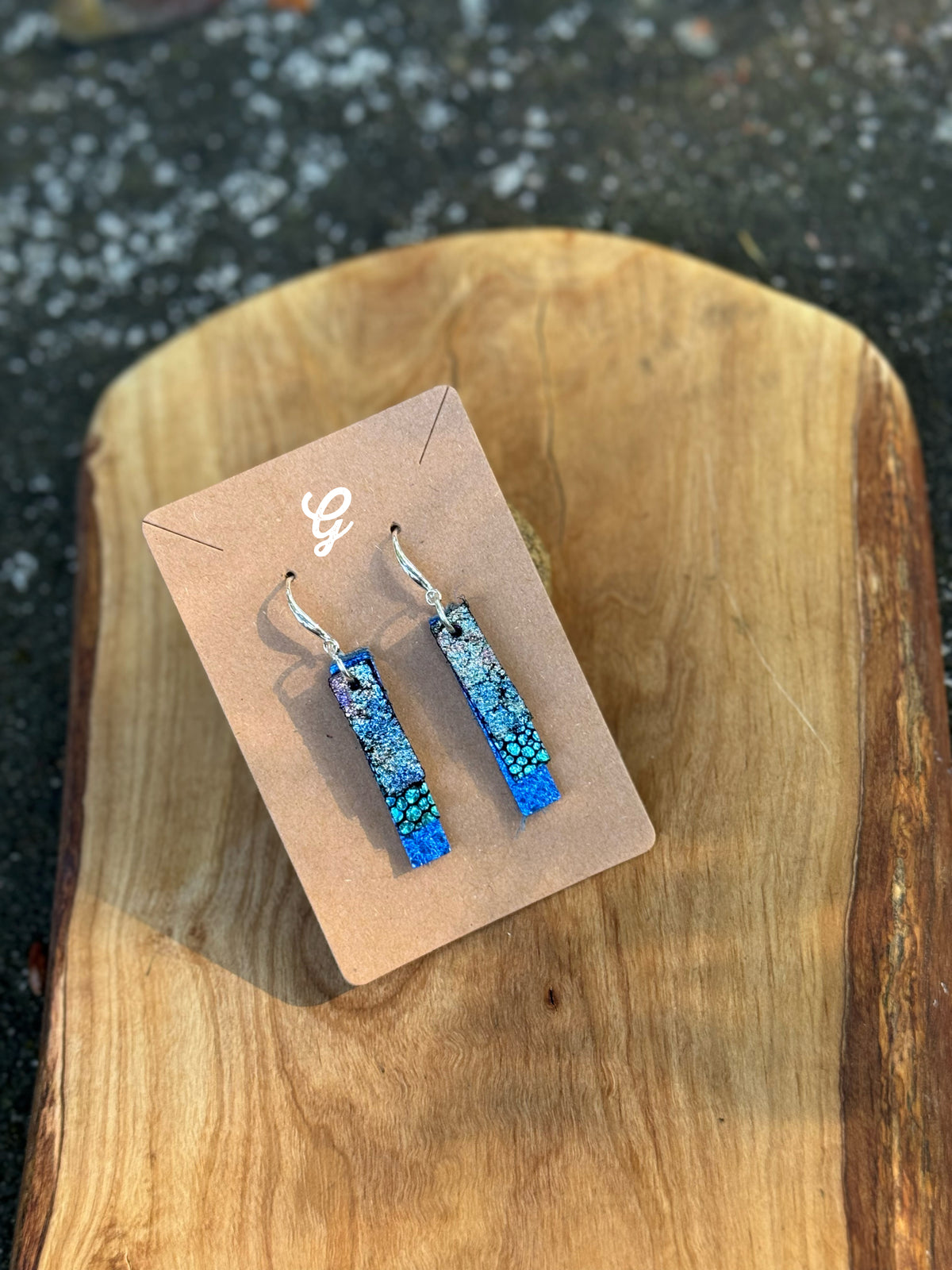 Leather Bar Earrings