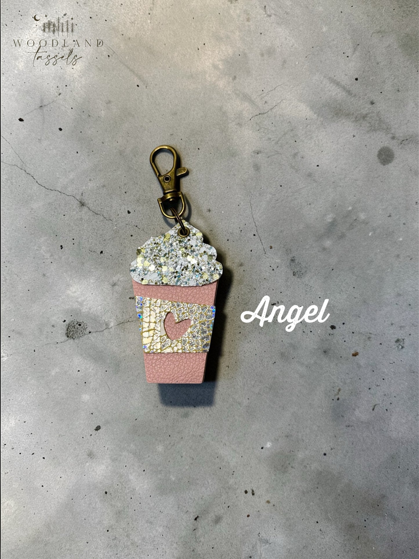 Latte Leather Bag Charms