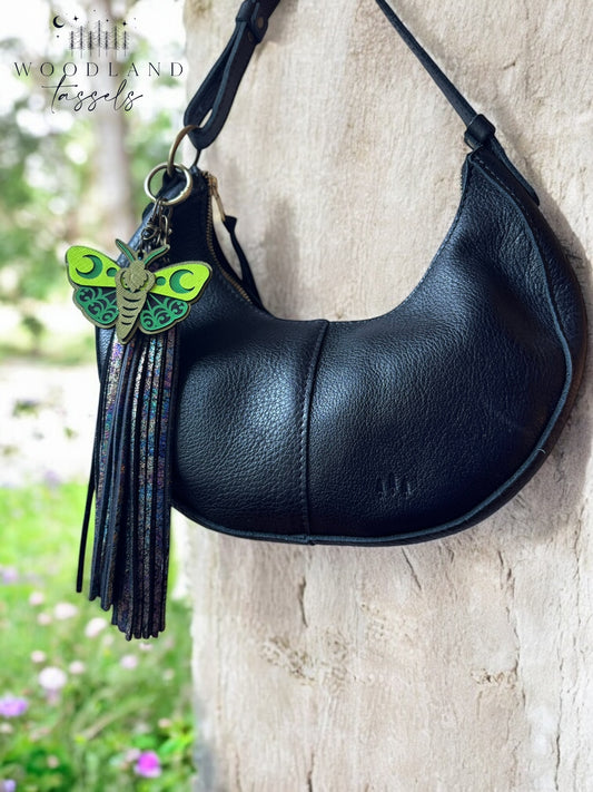 Luna Moth Purse Charm