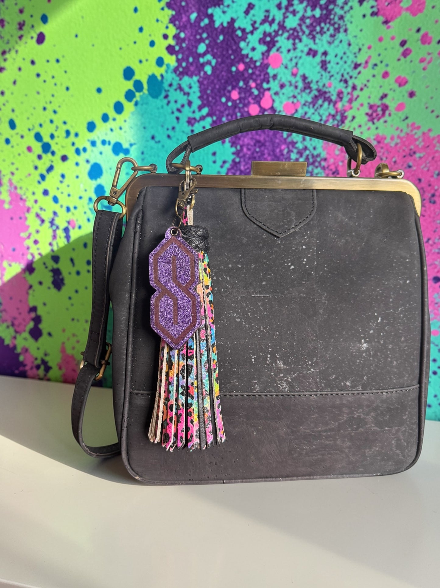 Stussy Infinity S Leather Bag Charm