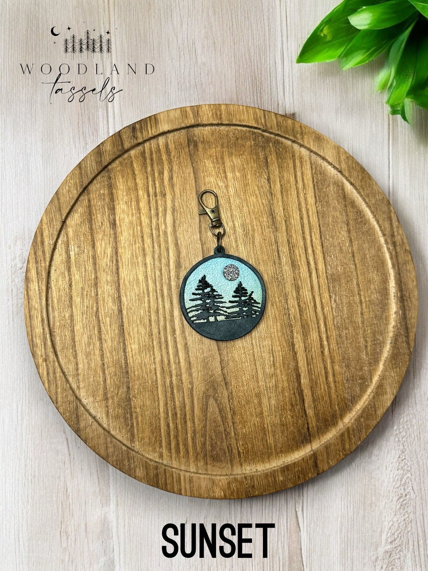 Forest Medallion Purse Charm