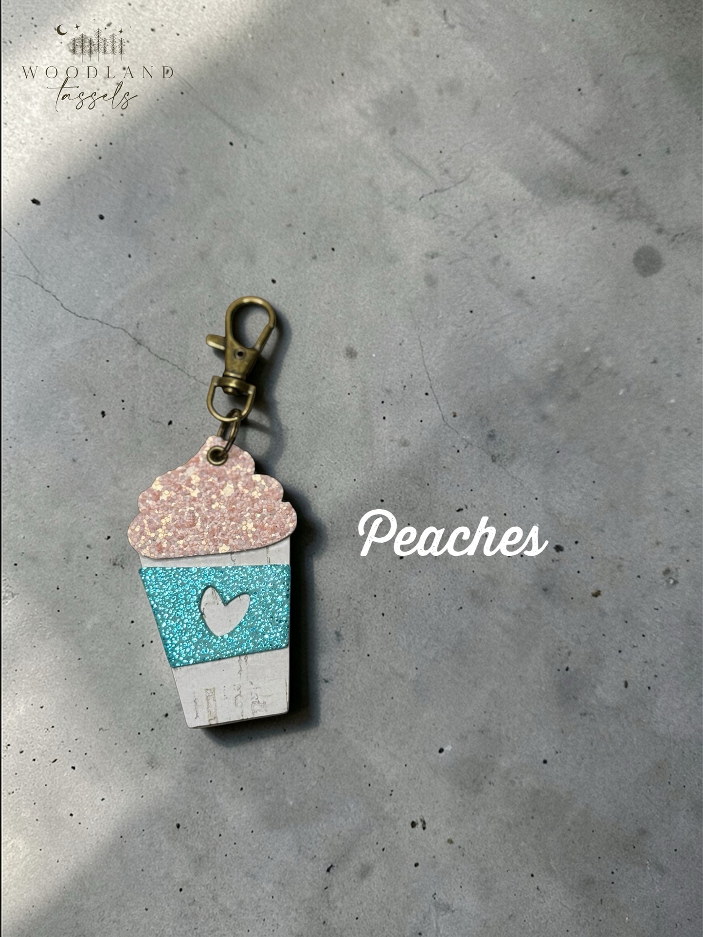 Latte Leather Bag Charms
