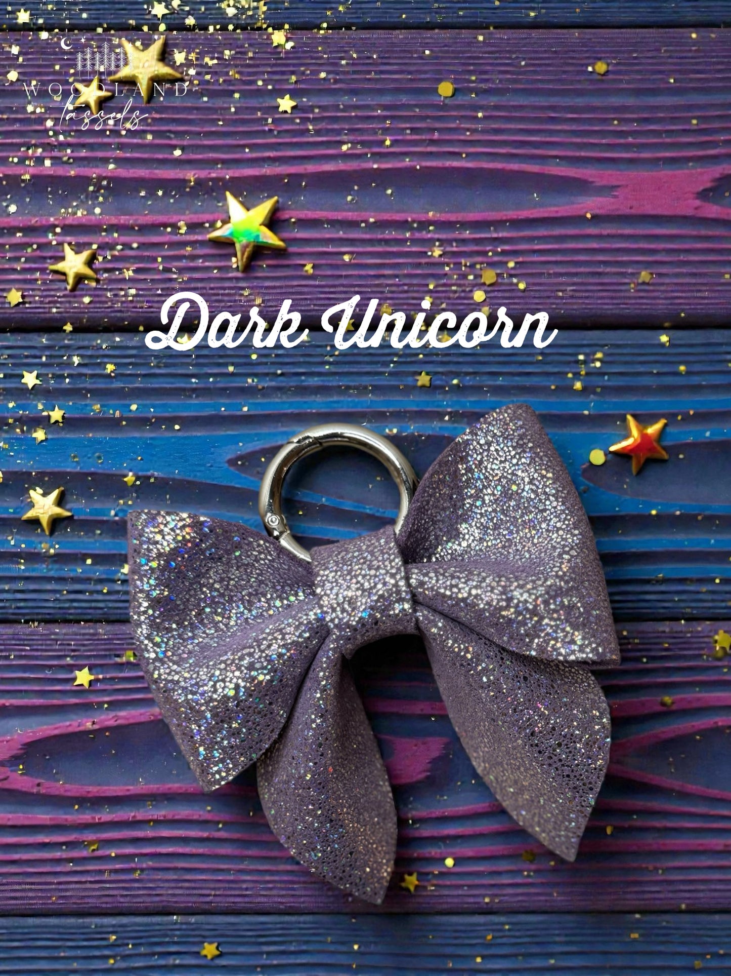 Leather Purse Bow- Starlight Collection✨