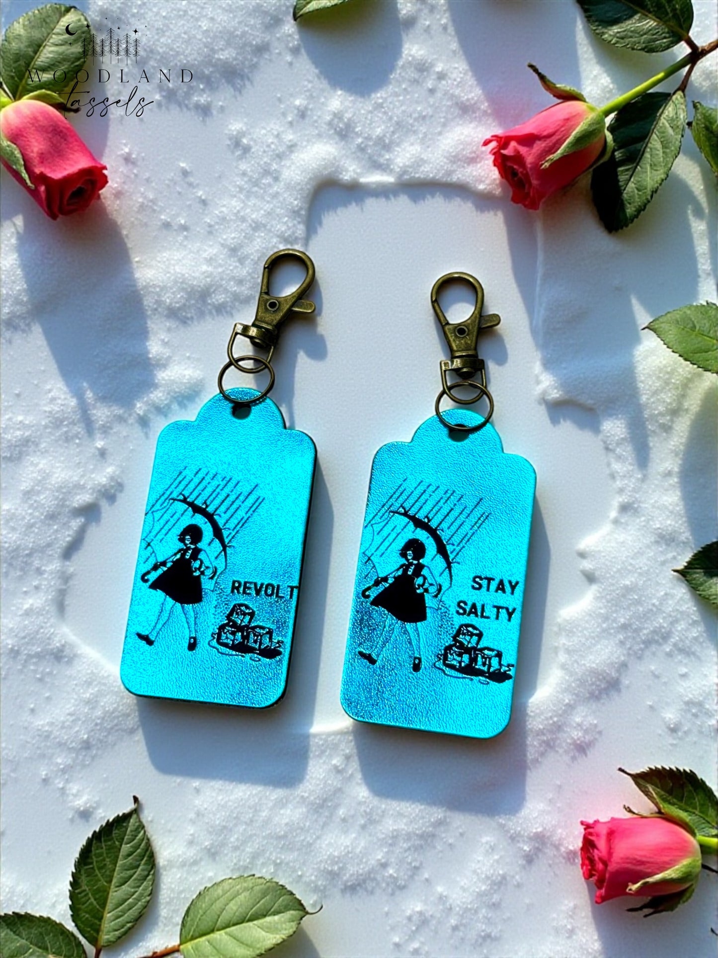 Stay Salty Leather Purse Charm