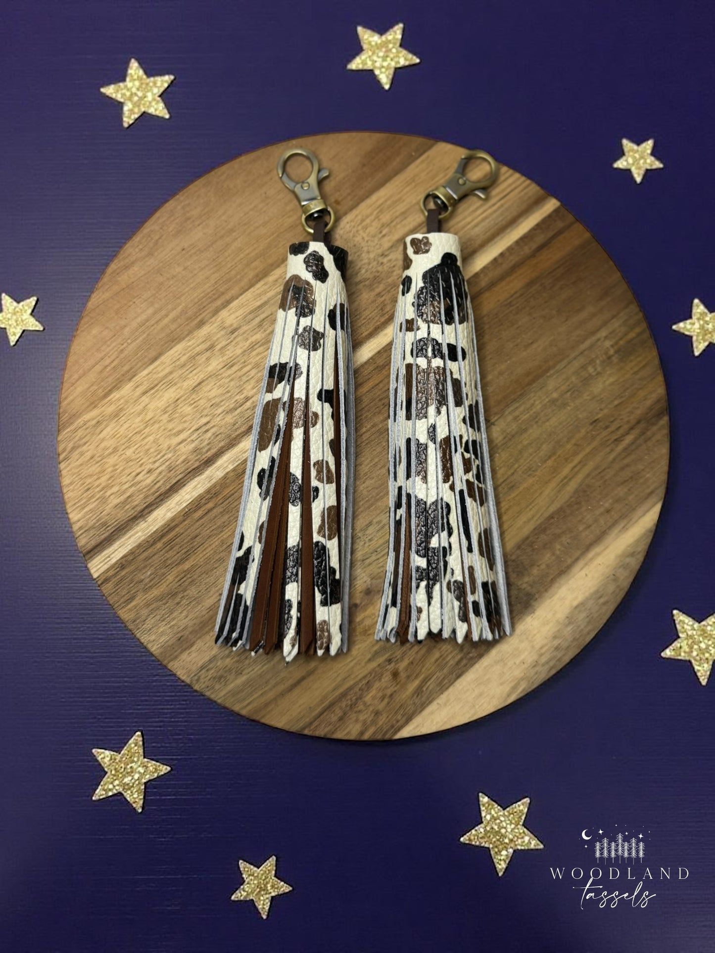 Brown Cow Leather Tassel