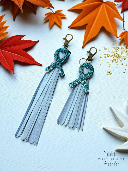 Ribbon of Hope Charm and Tassel Set