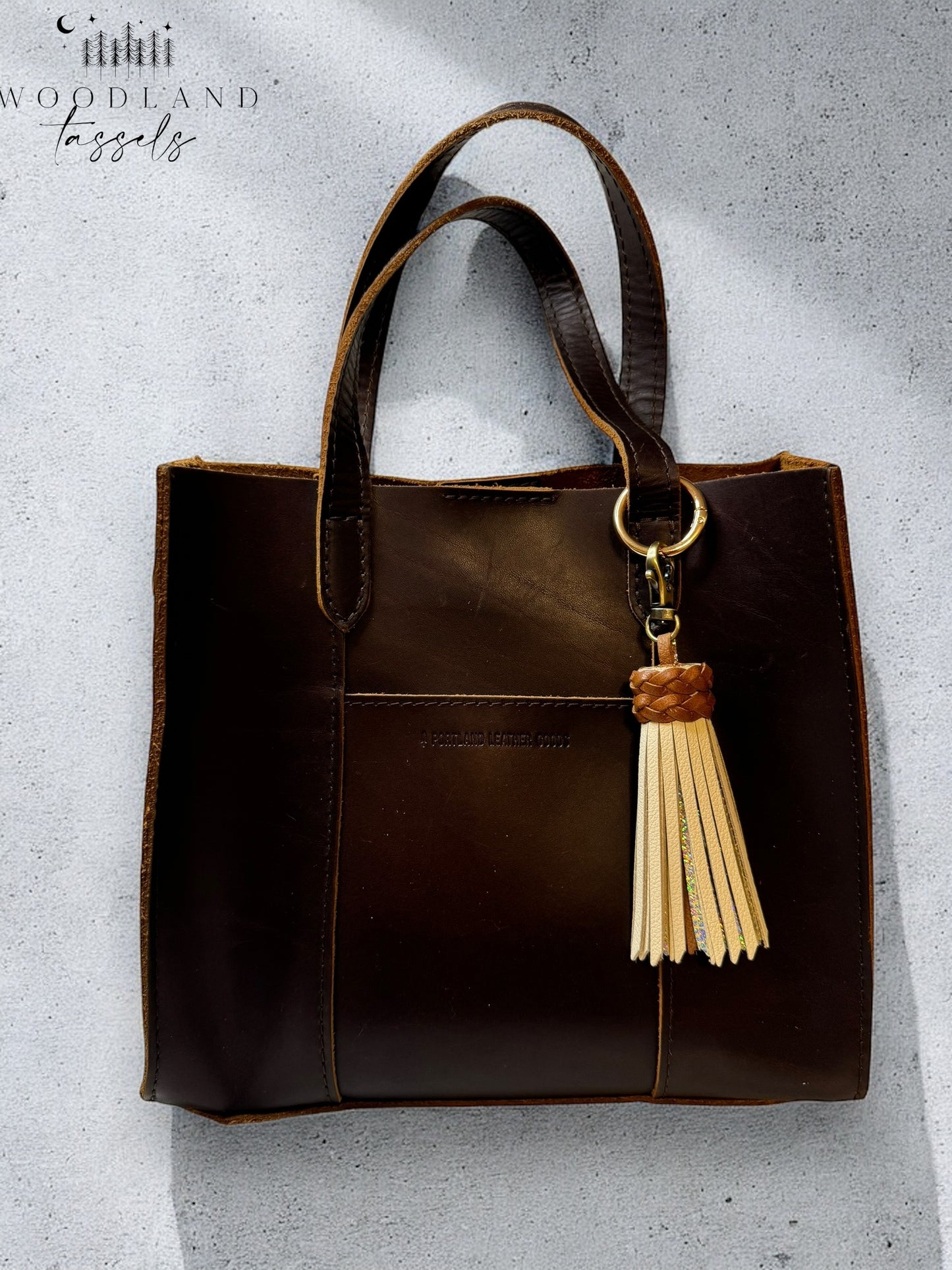 Heriloom Gold Leather Tassel