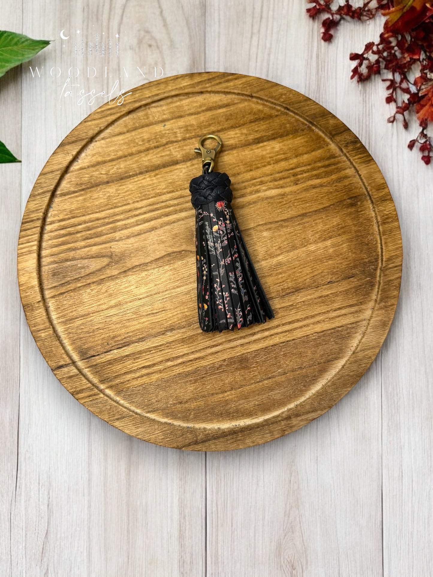 Gothic Garden Leather Tassel