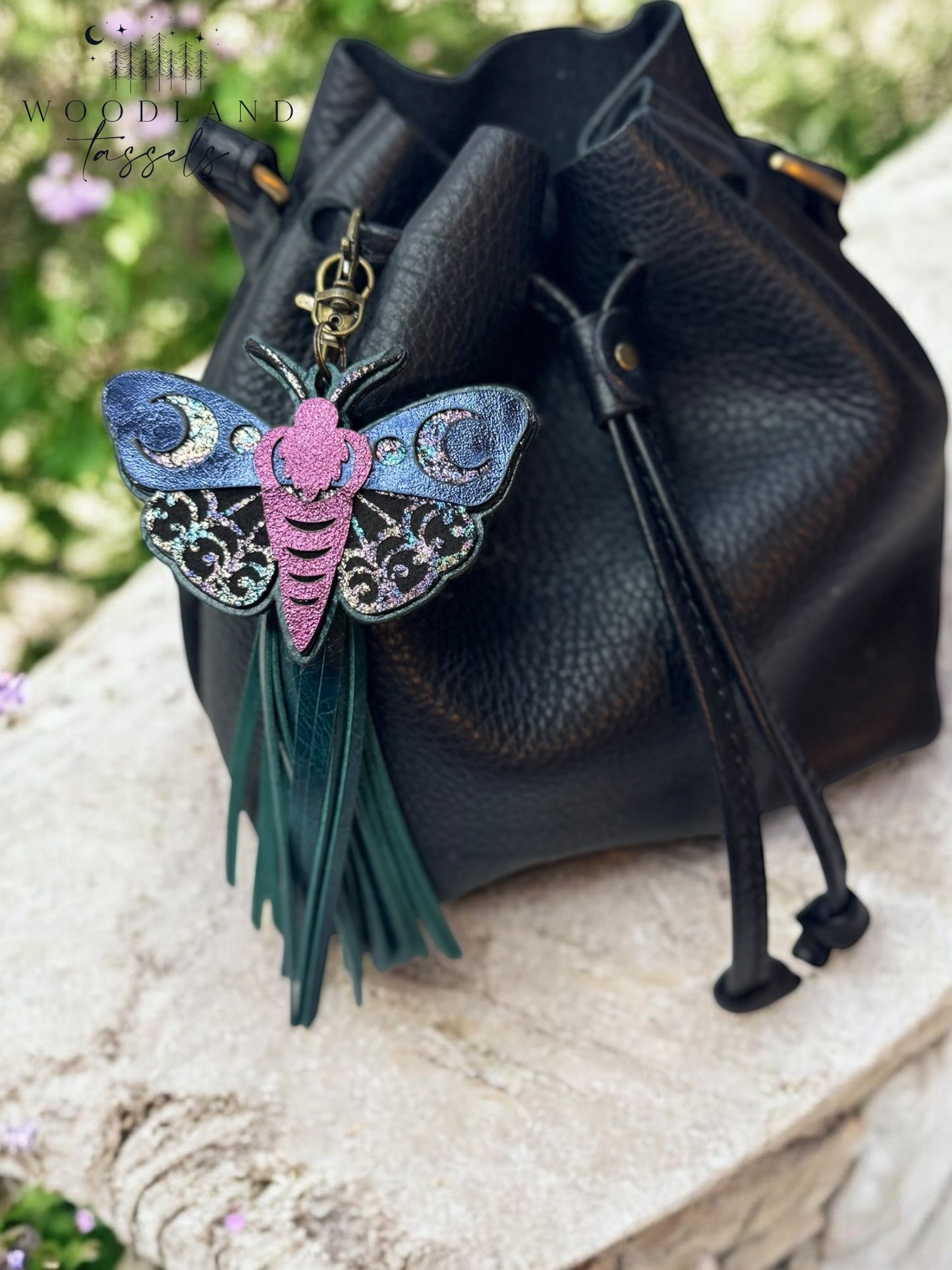 Luna Moth Purse Charm