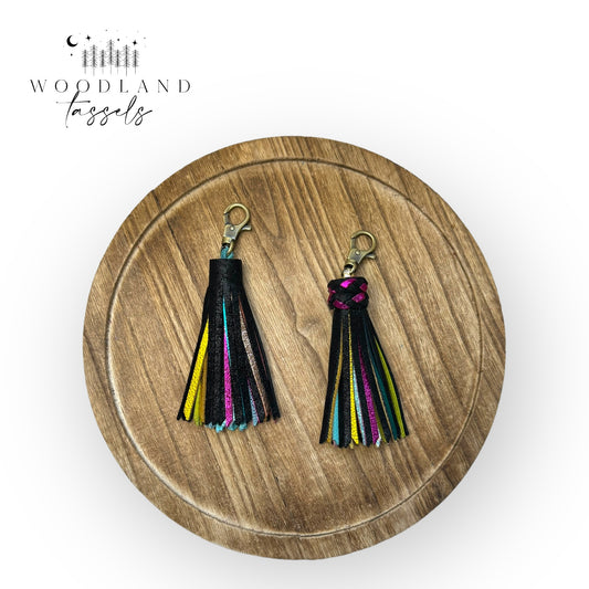 Ink Rainbow Leather Tassel