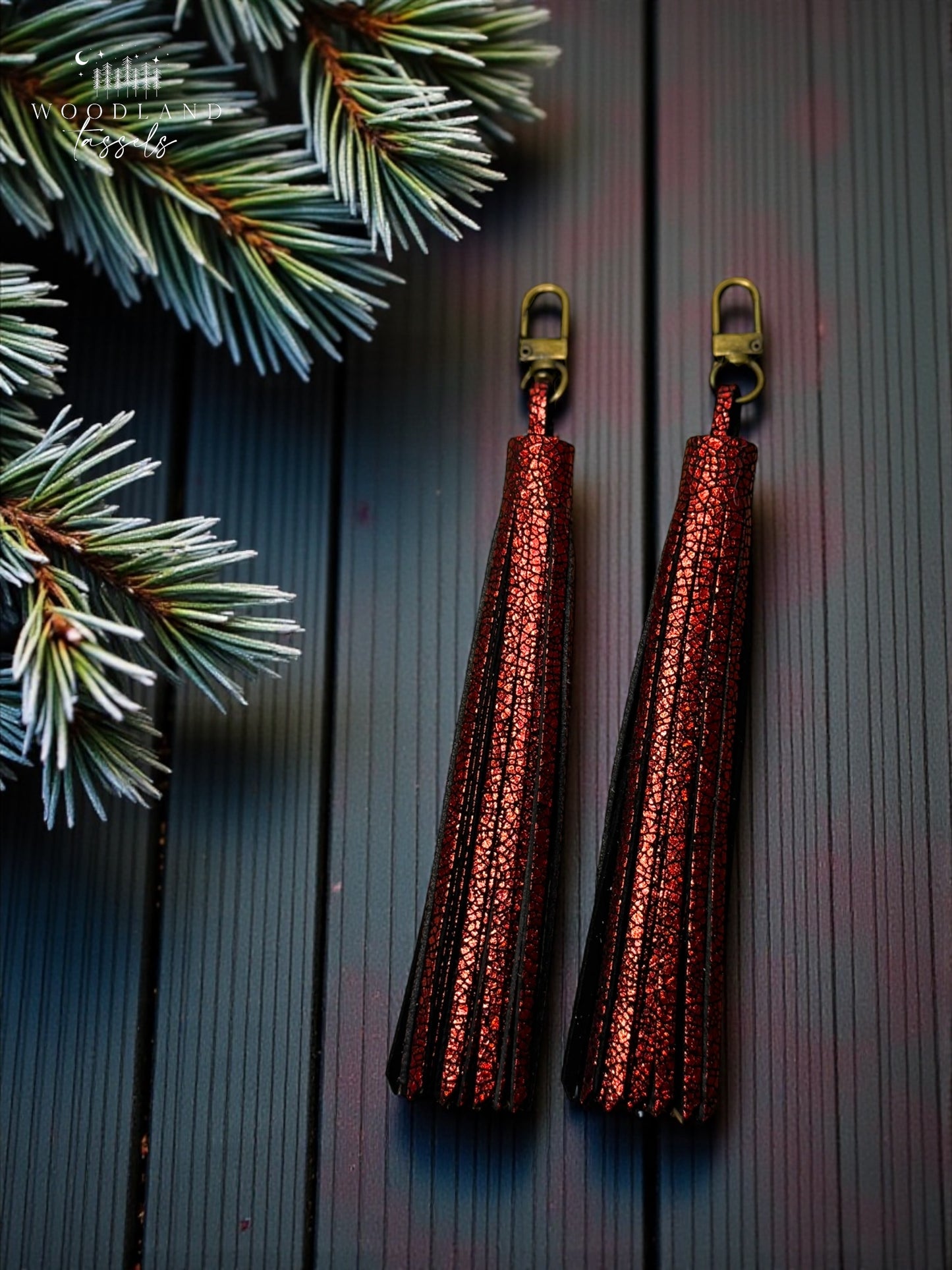 Holiday ‘Duo’ Accent Leather Tassels