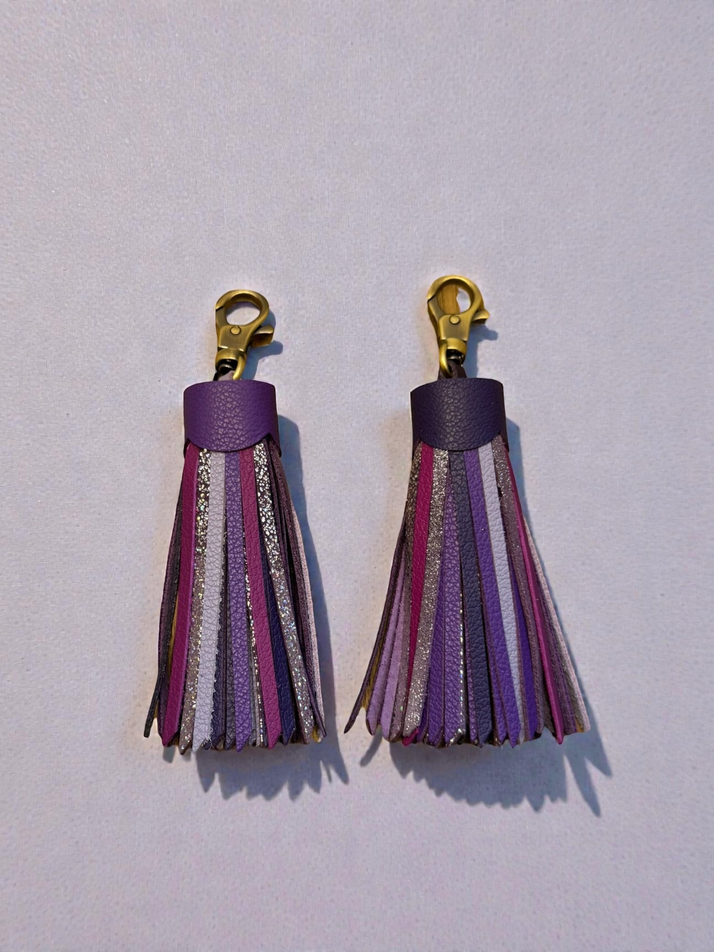 Berry Patch Purple Leather Tassel