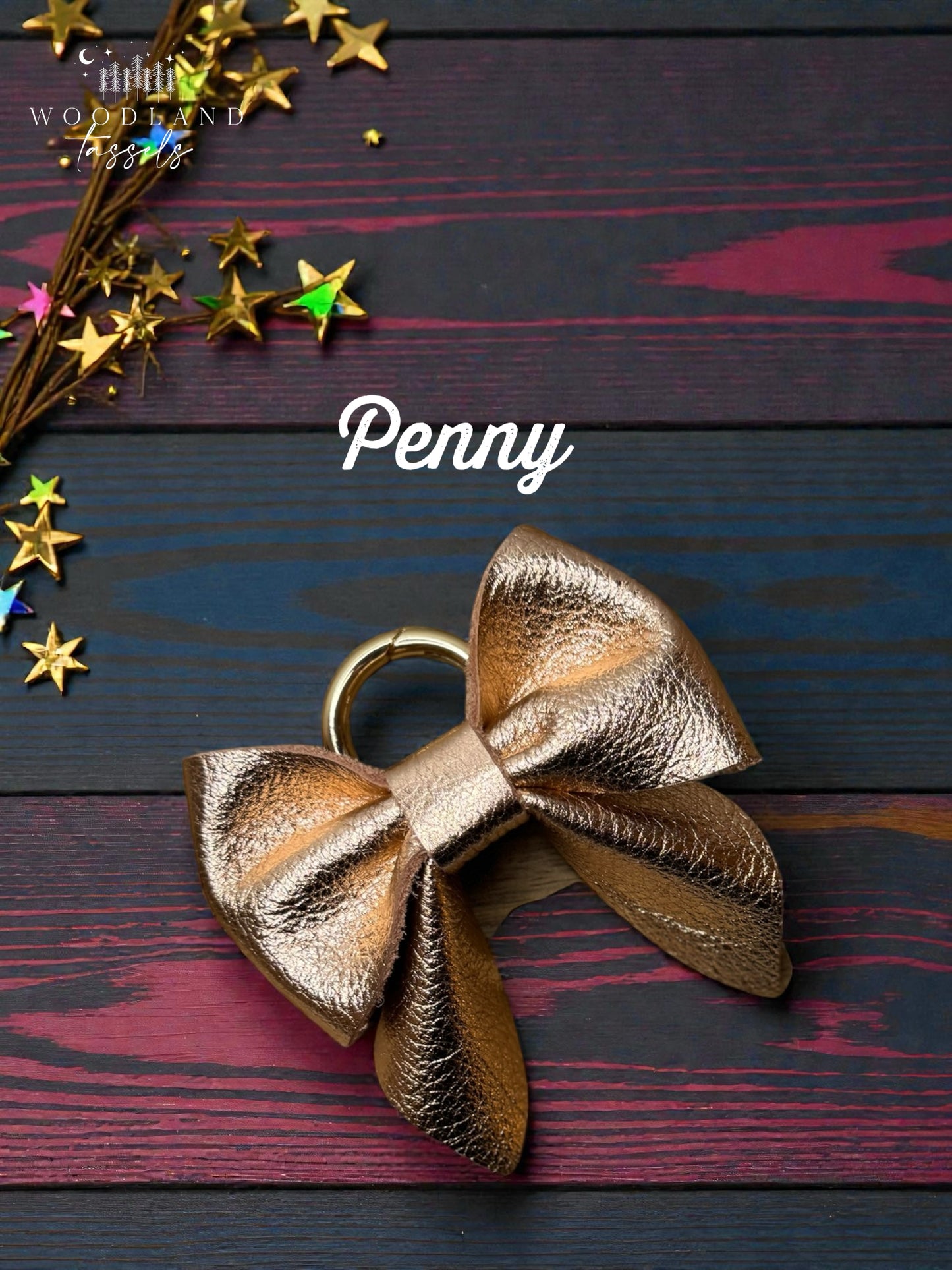 Leather Purse Bow- Starlight Collection✨