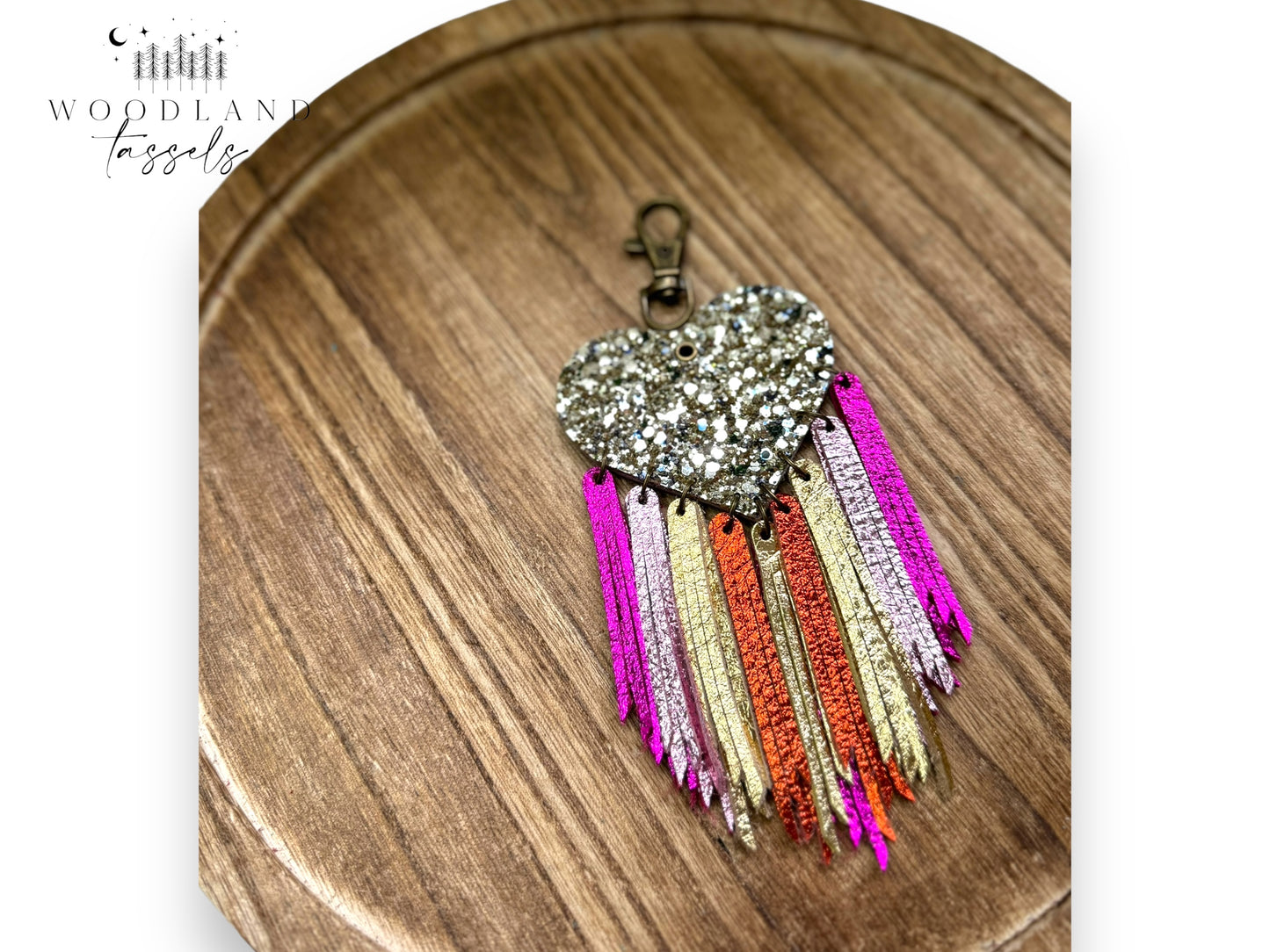 Sweetheart Leather Bag Charm