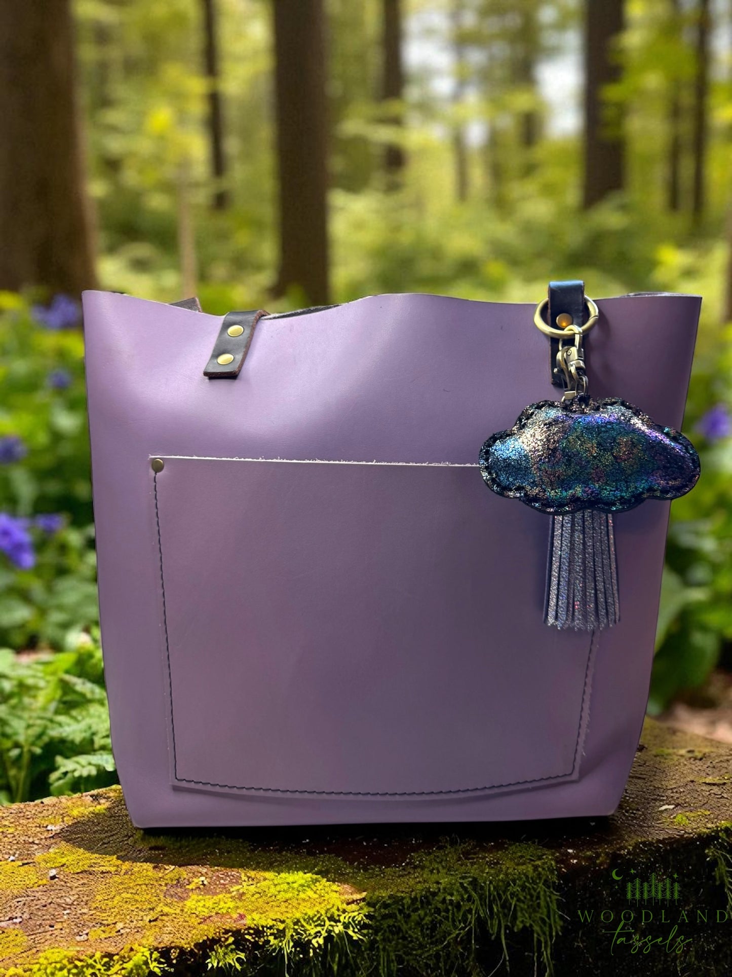 Puffy Cloud Purse Charm