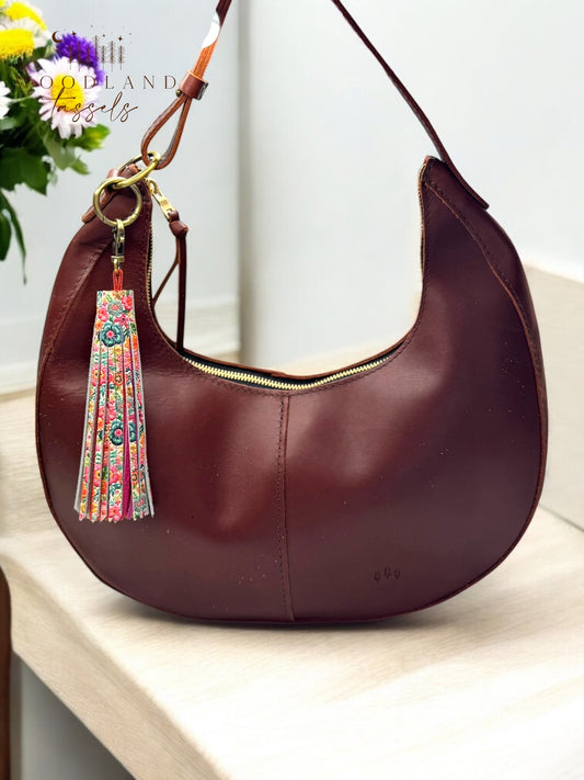 Garden Girl Tassel Purse Charm