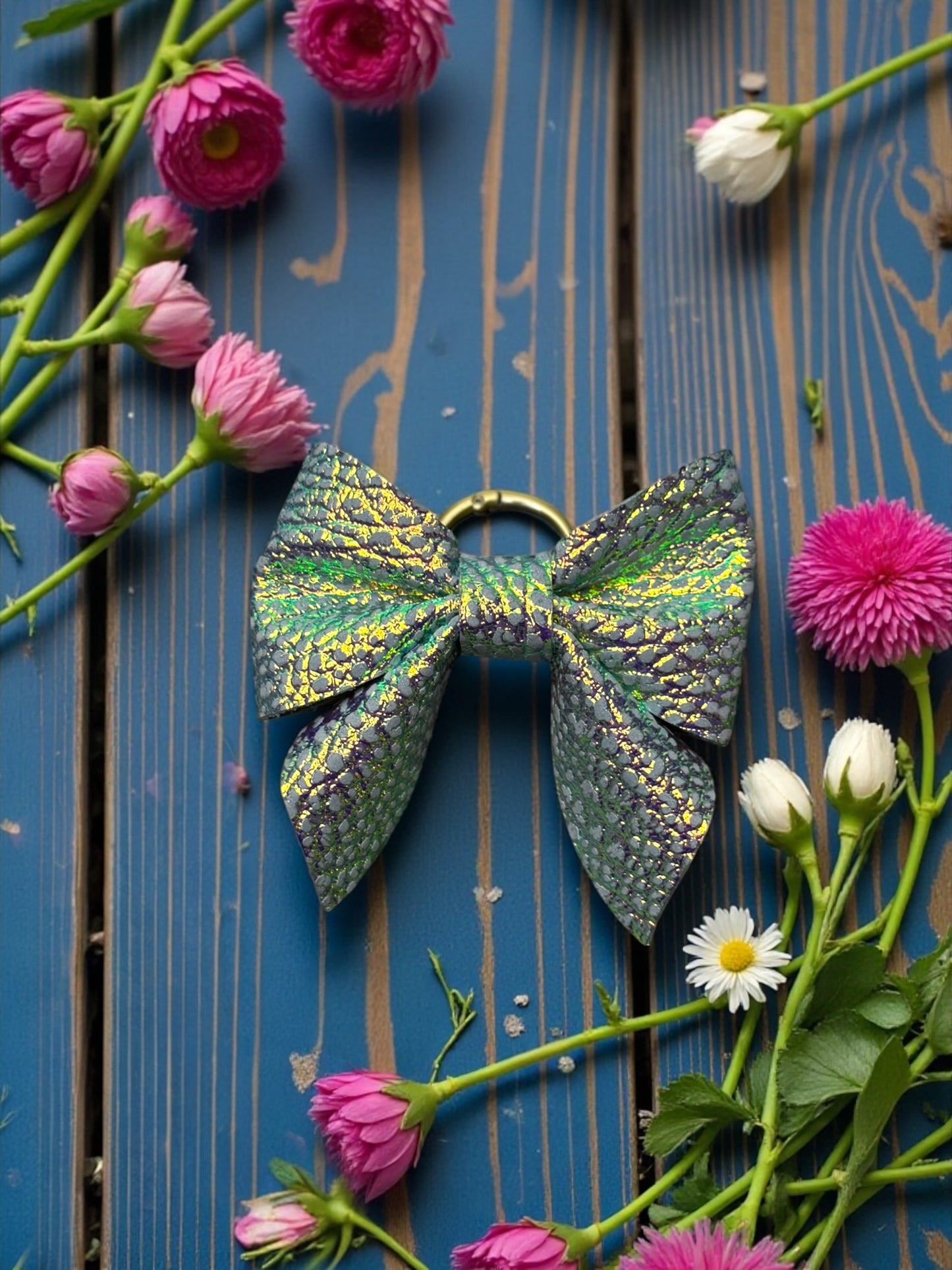 Dragon Leather Purse Bow