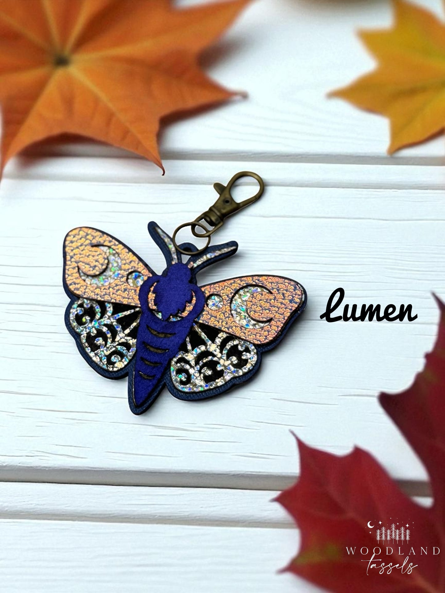 Luna Moth Purse Charm