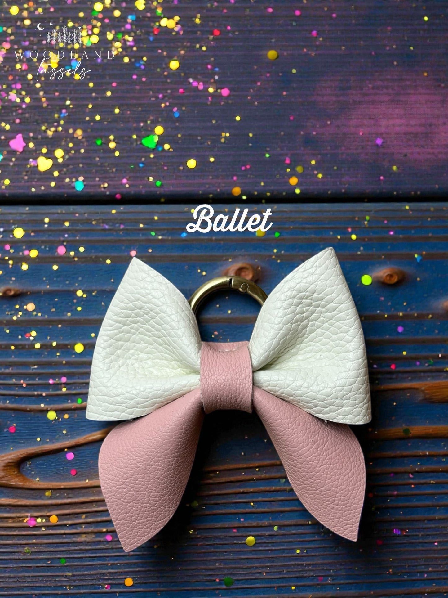 Leather Purse Bow- Starlight Collection✨