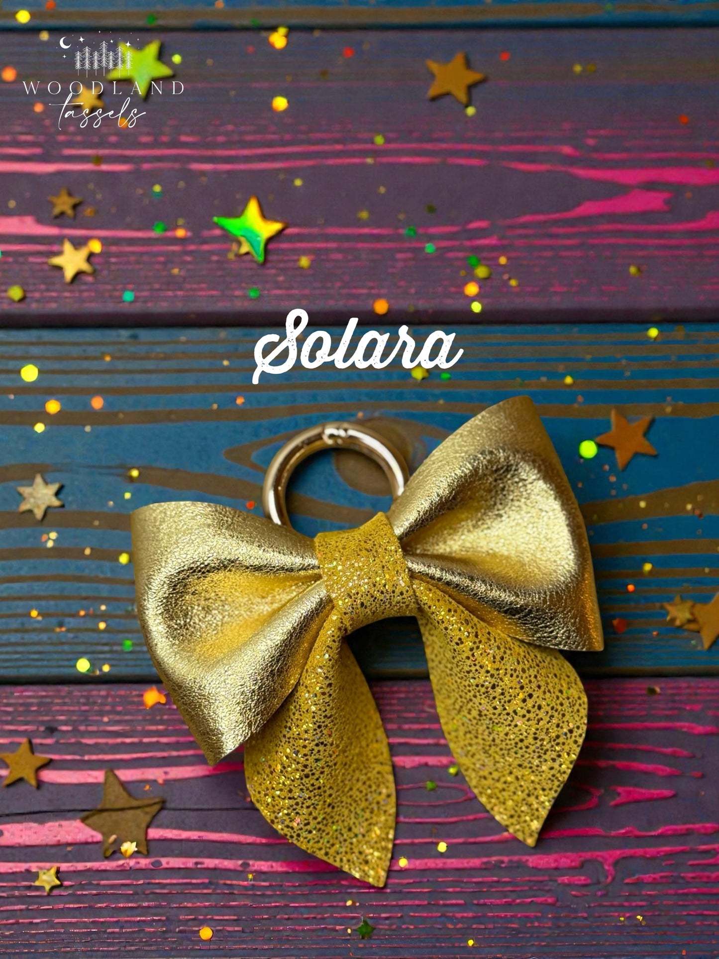 Leather Purse Bow- Starlight Collection✨