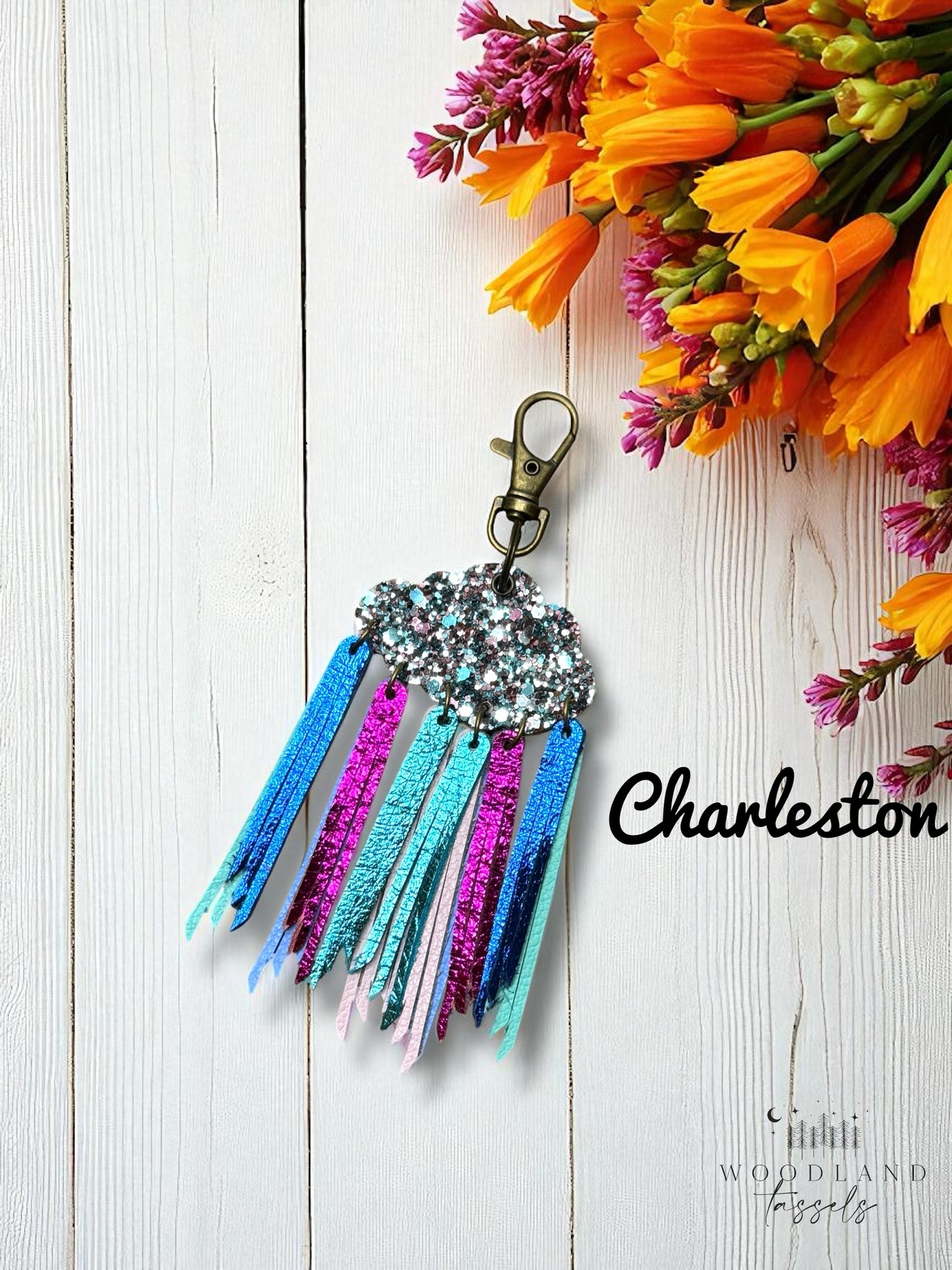 Cloudburst Purse Charm