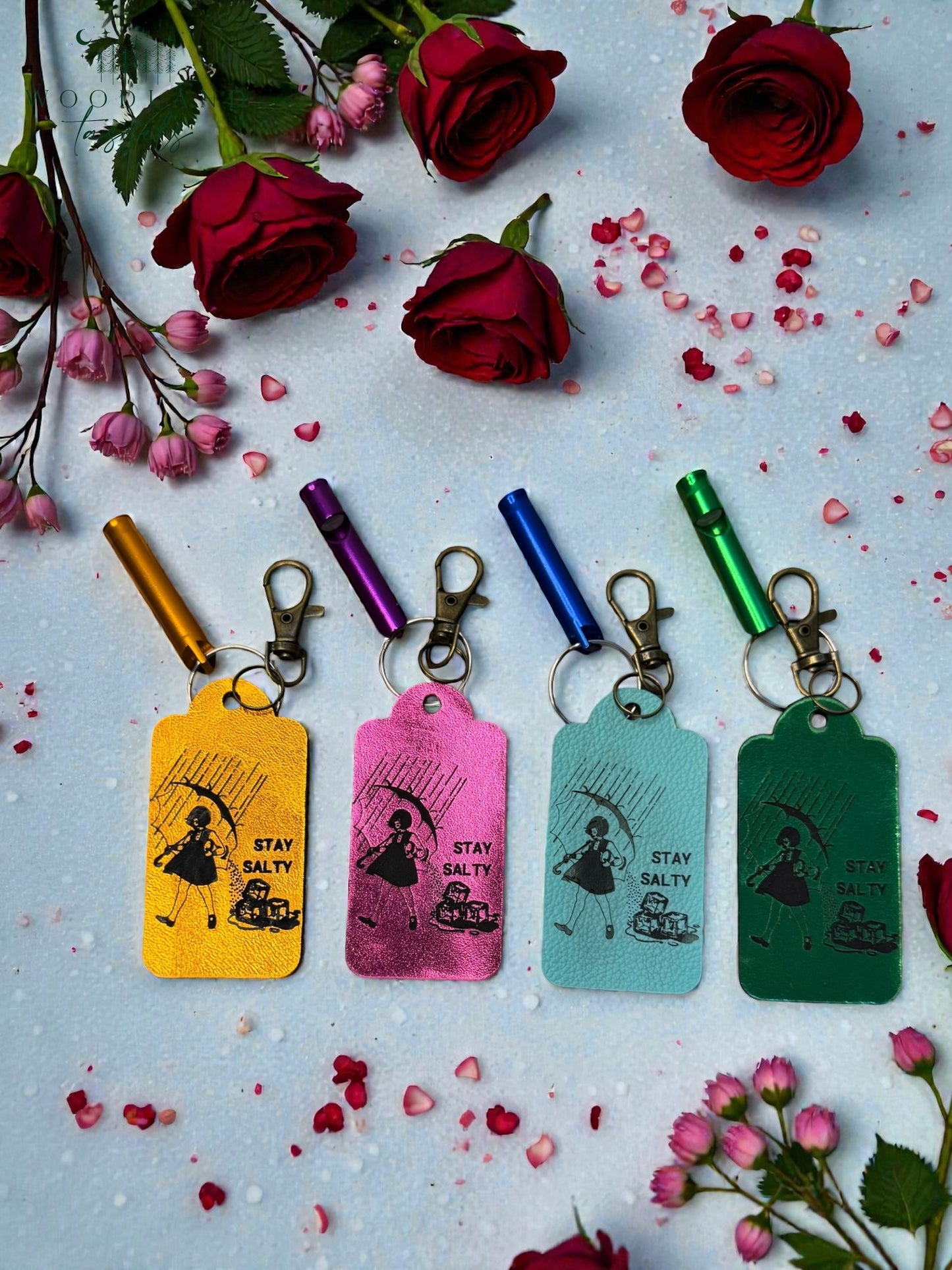 Stay Salty Leather Purse Charm