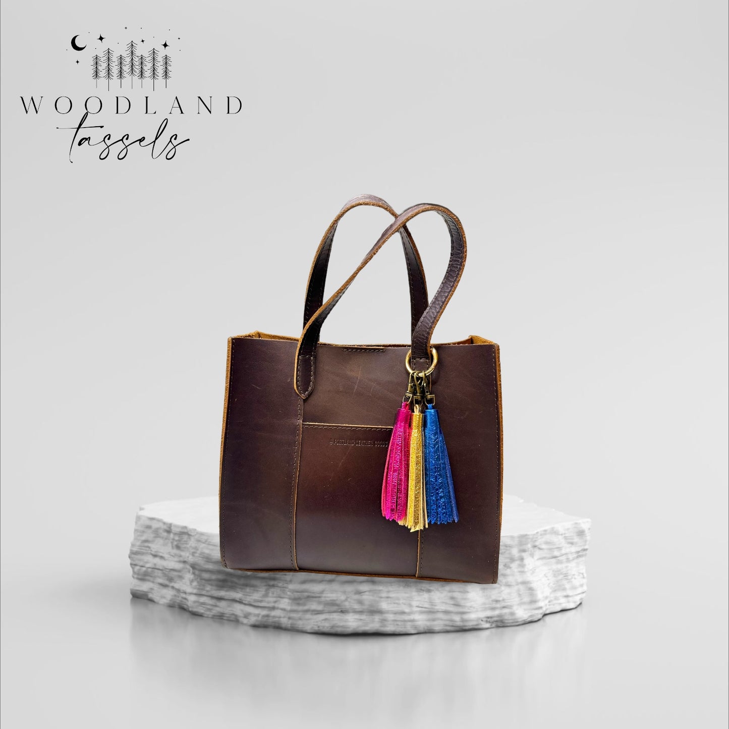 Duo Size Accent Leather Tassel
