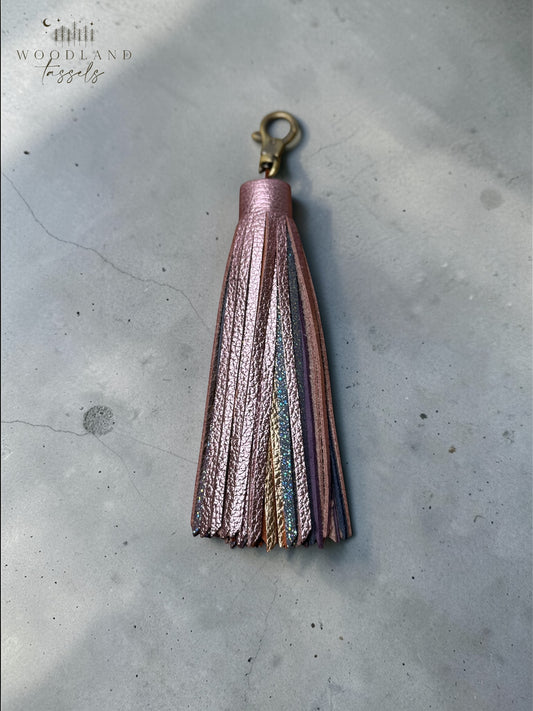 Magnolia Blossom Leather Tassel