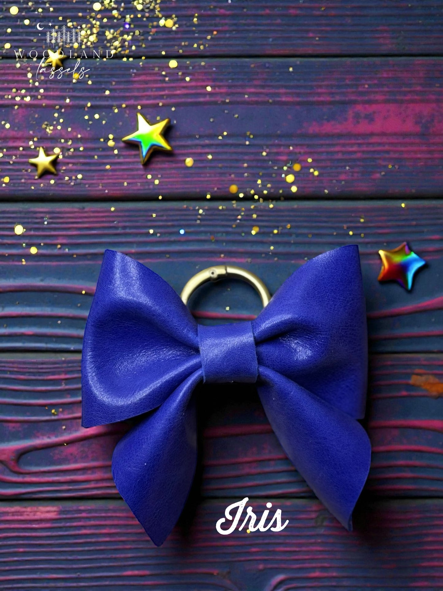 Leather Purse Bow- Starlight Collection✨