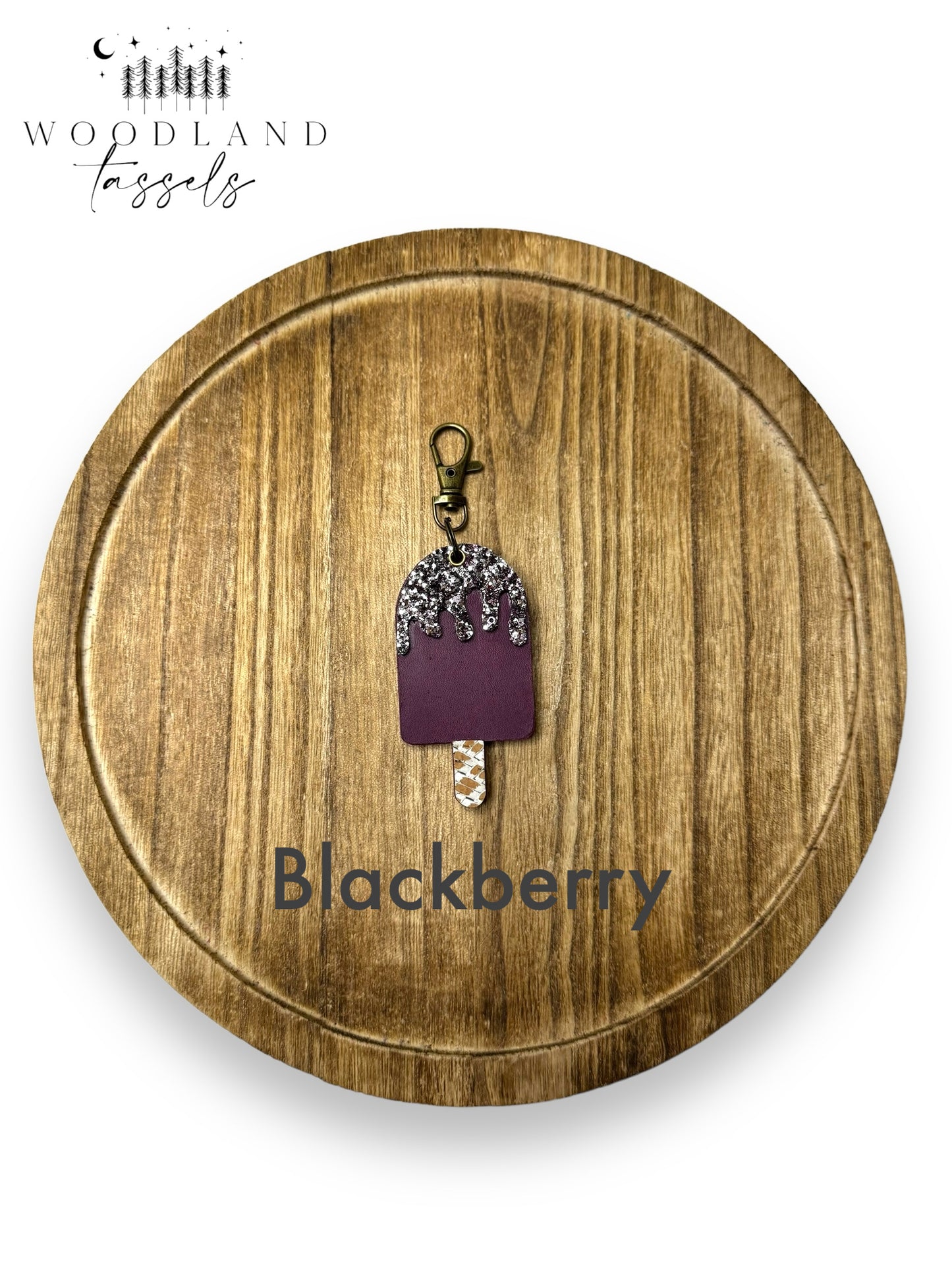 Popsicle Leather Bag Charm