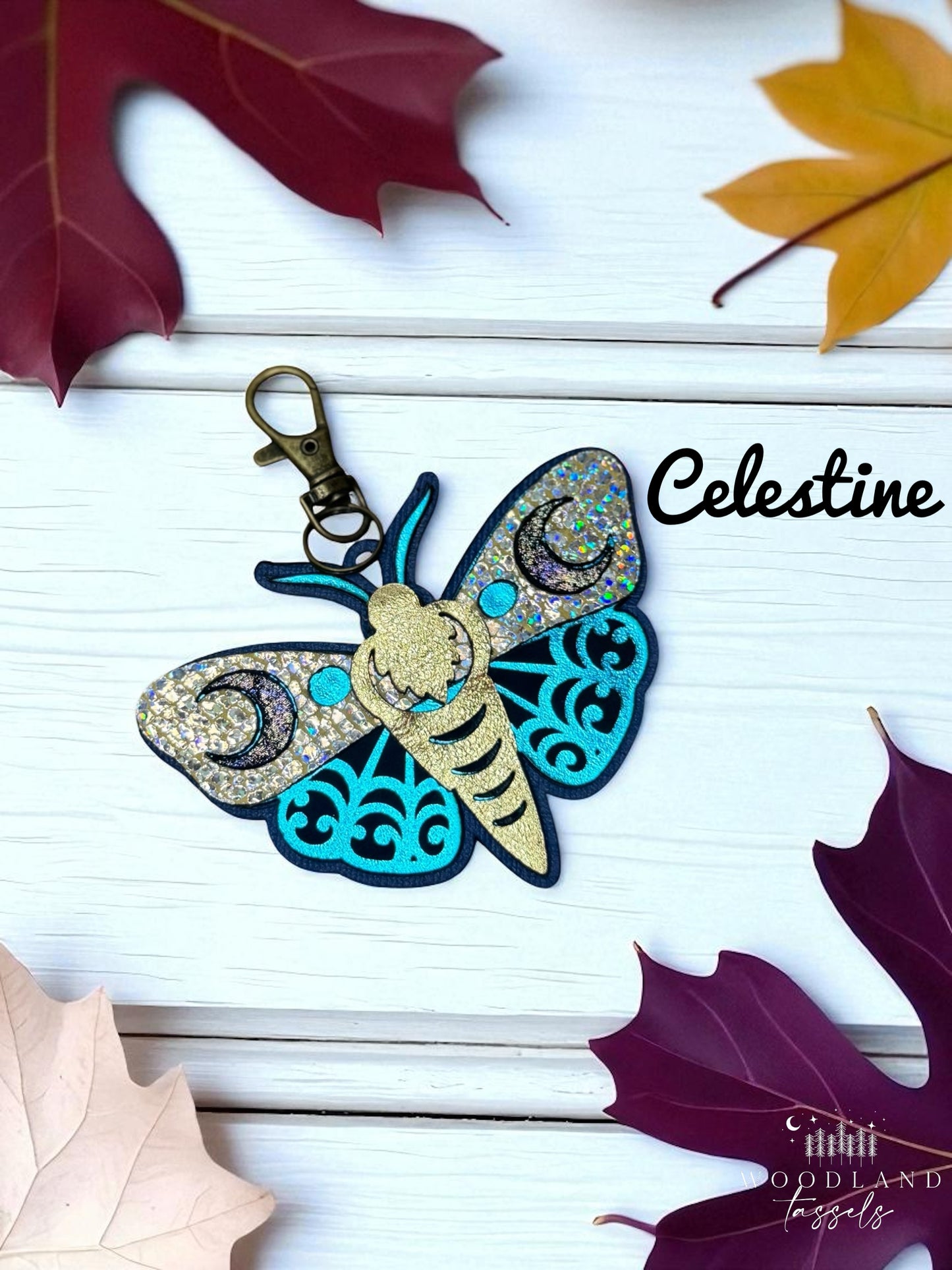 Luna Moth Purse Charm