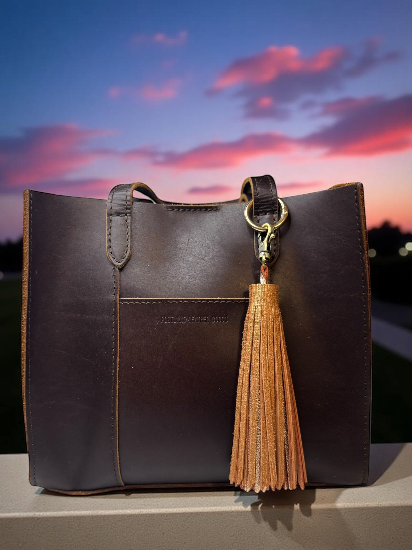 Cedar Leather Tassel
