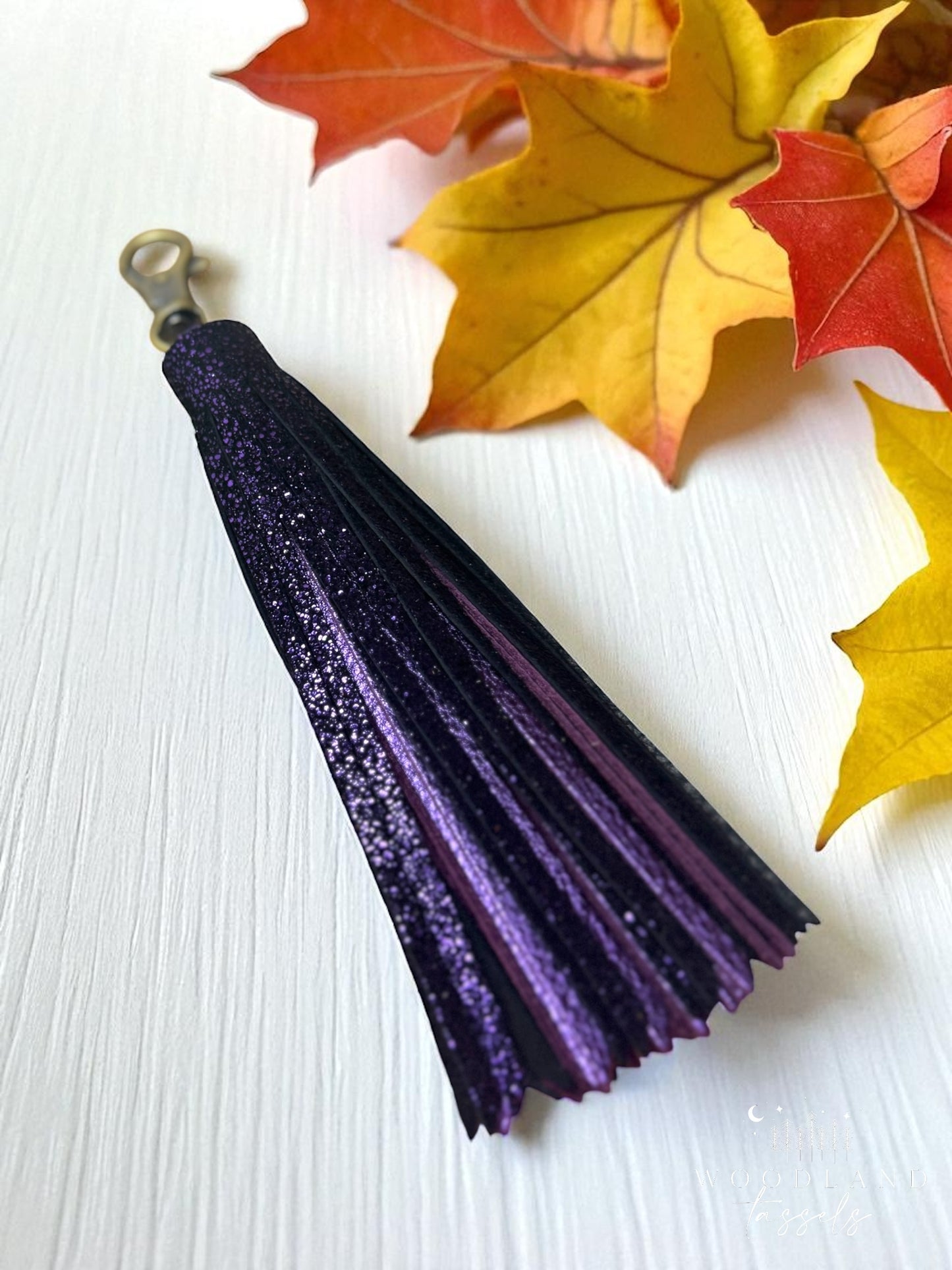 Violet Magic Leather Tassel
