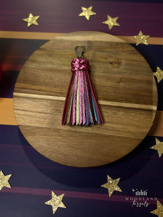 Bubblegum Leather Tassel