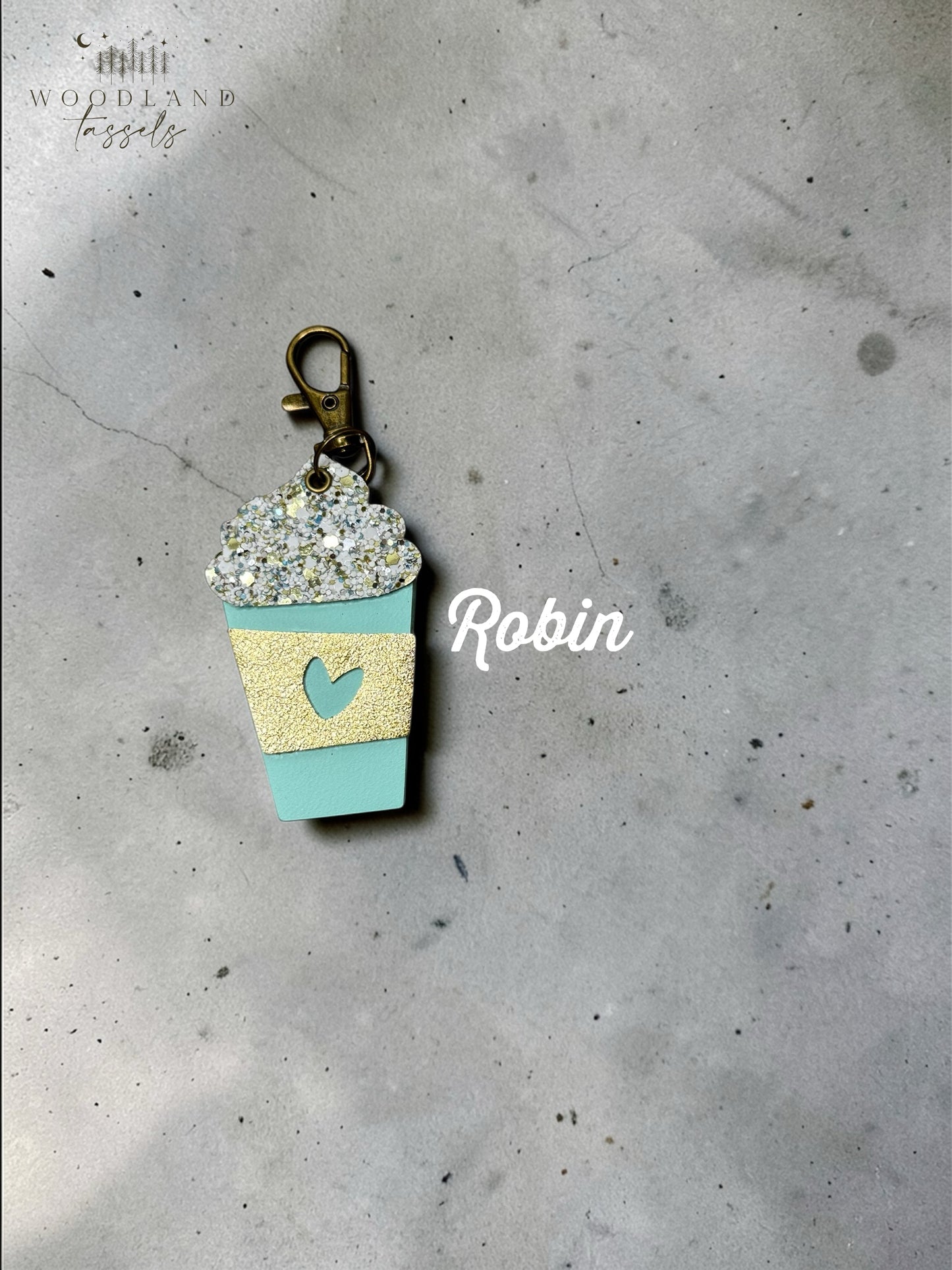 Latte Leather Bag Charms