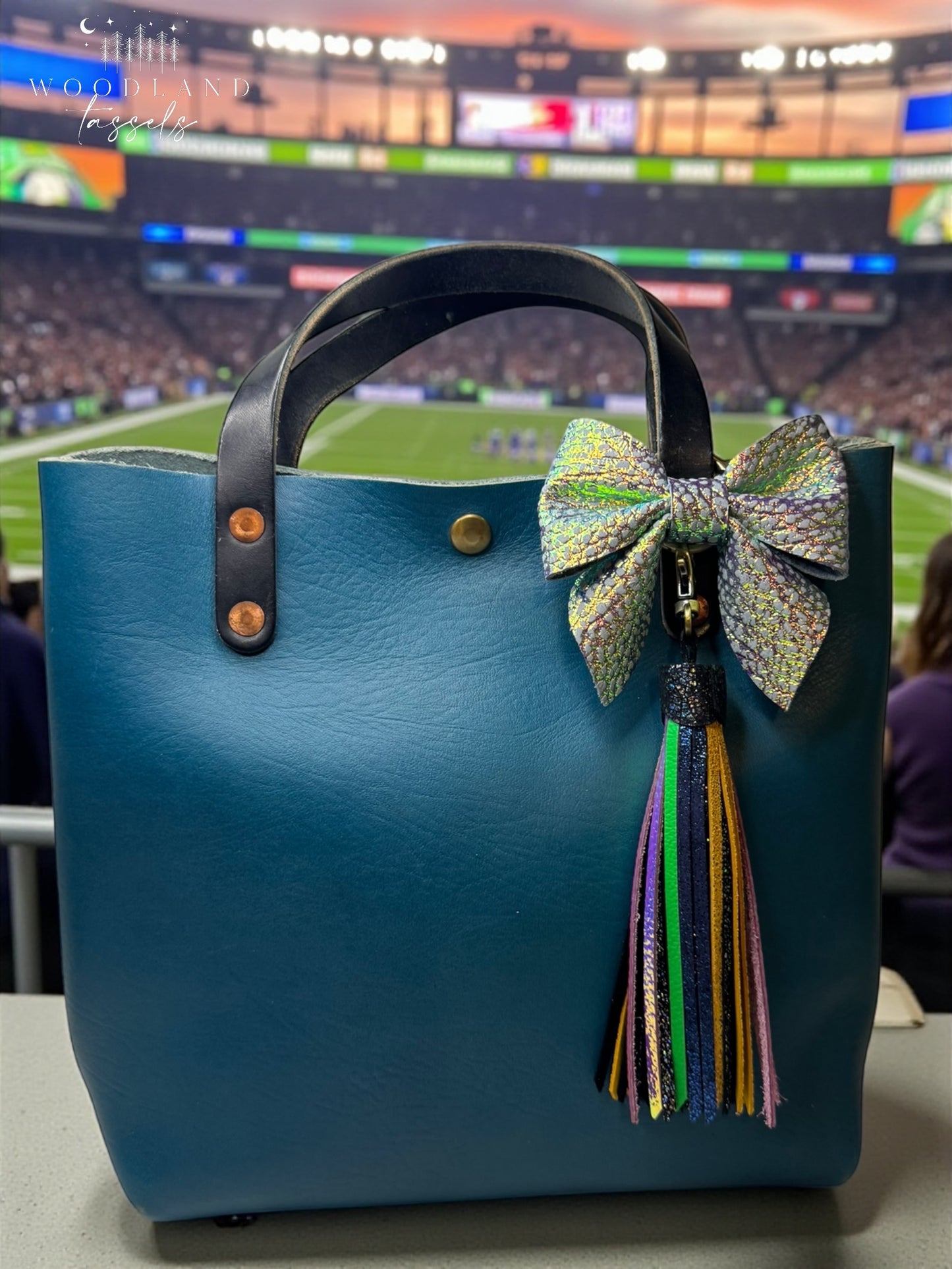 Dragon Leather Purse Bow