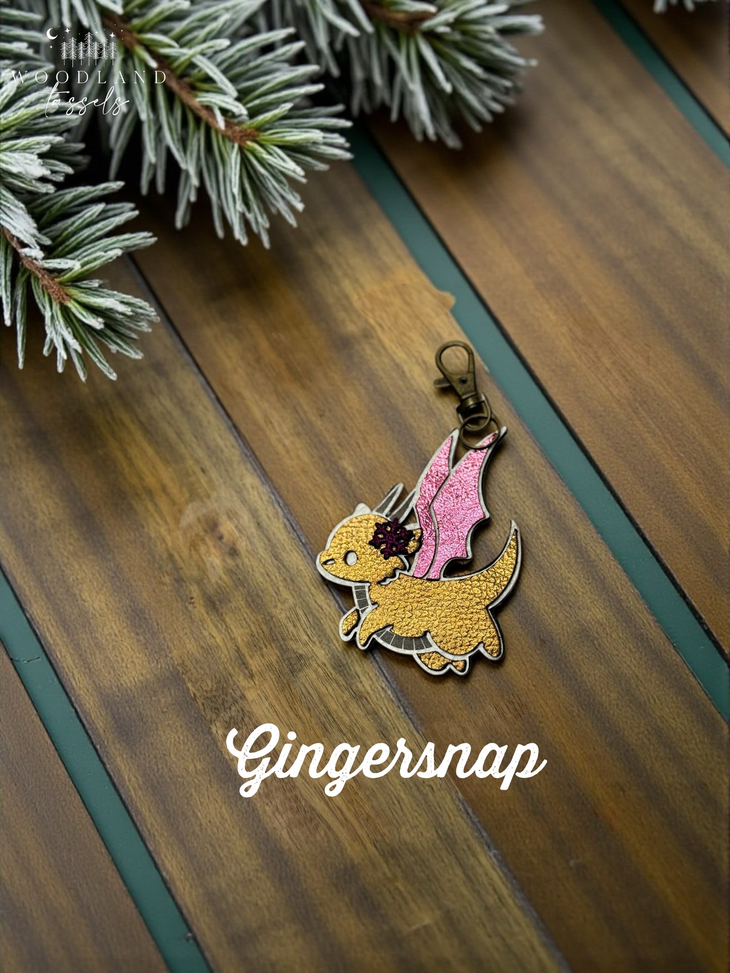 Dragon Leather Purse Charm