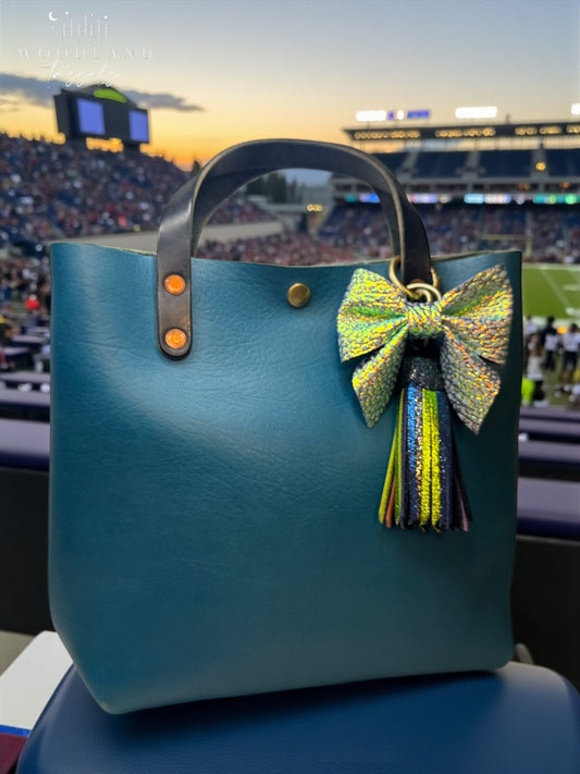 Dragon Leather Purse Bow