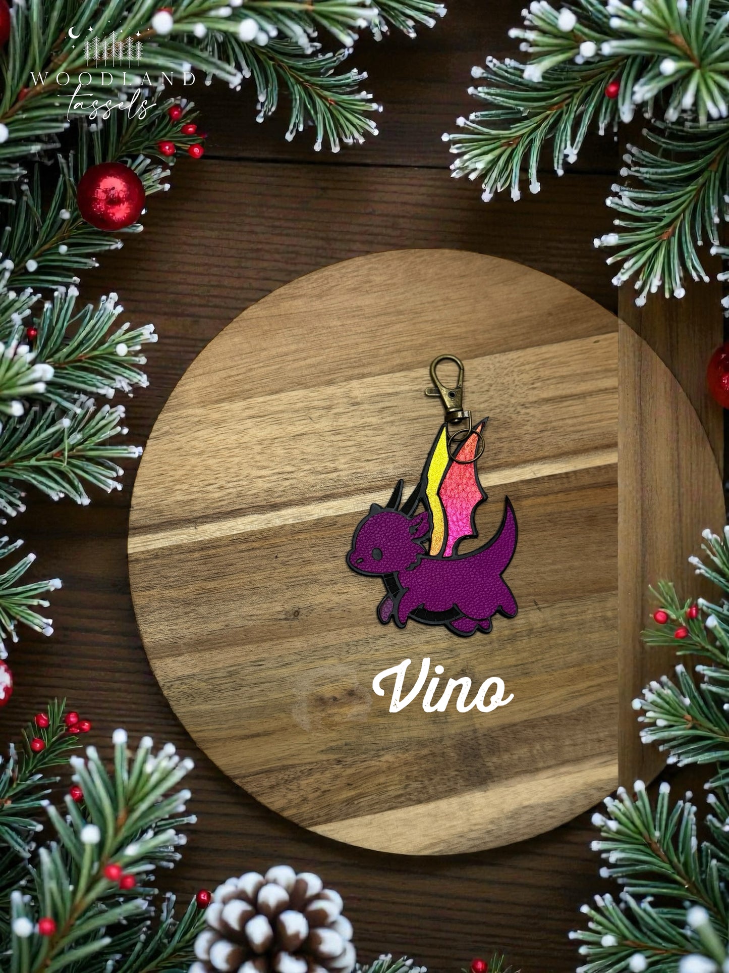 Dragon Leather bag Charm