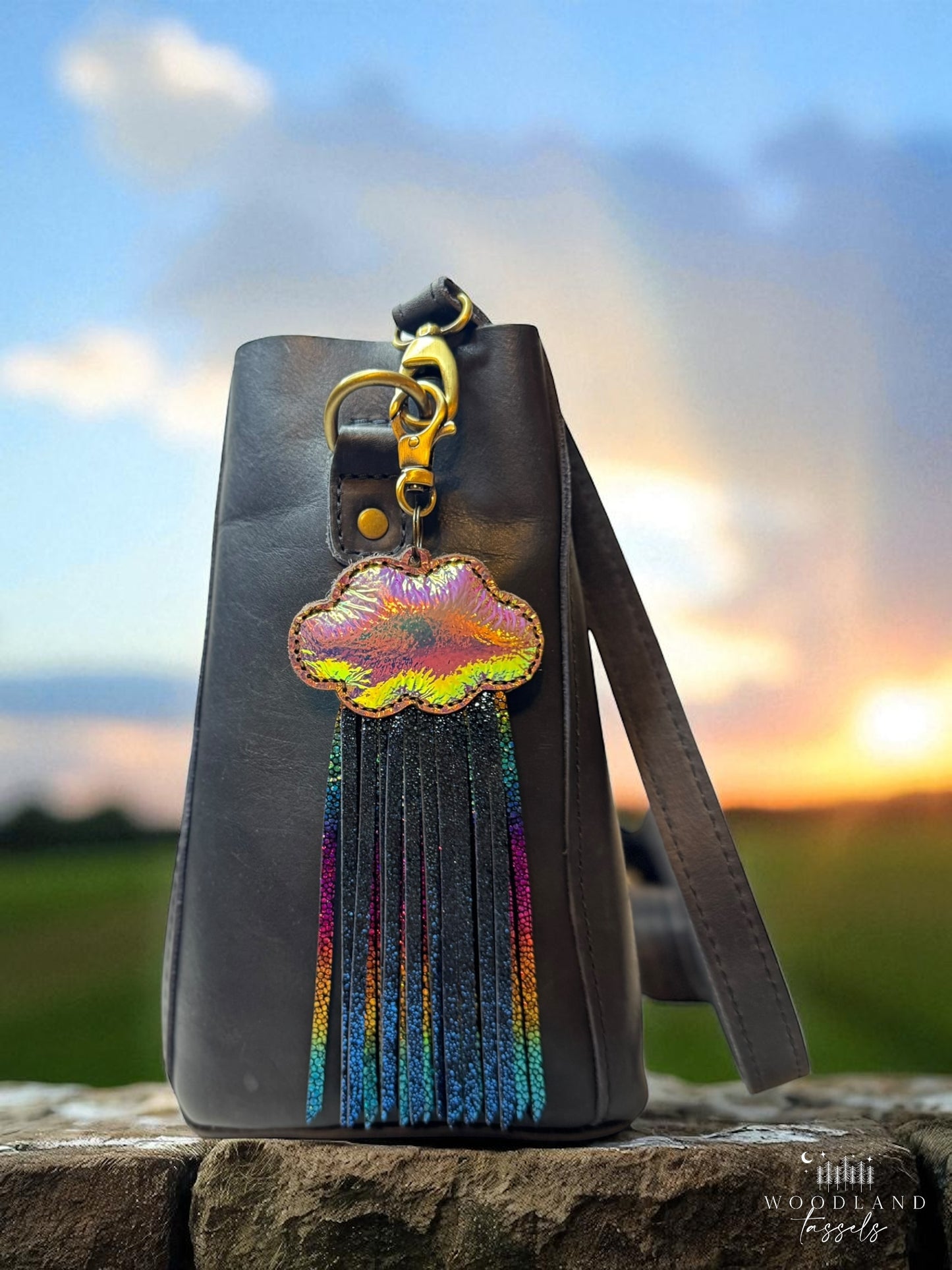 Pre Order- Puffy Cloudburst Purse Charm